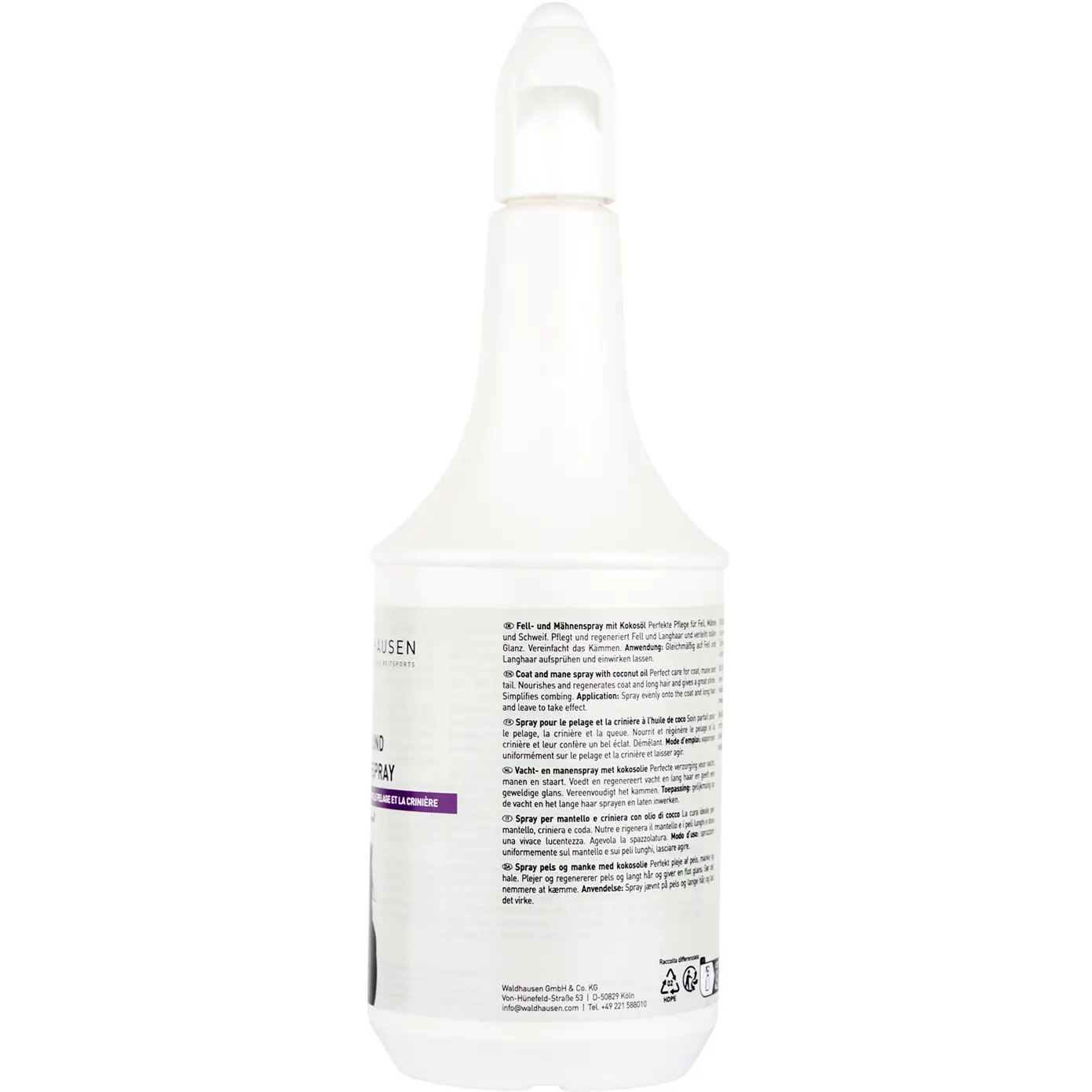 Fell- und Mähnenspray mit Kokosöl