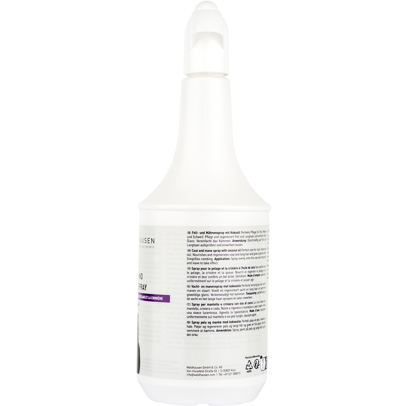 Fell- und Mähnenspray mit Kokosöl