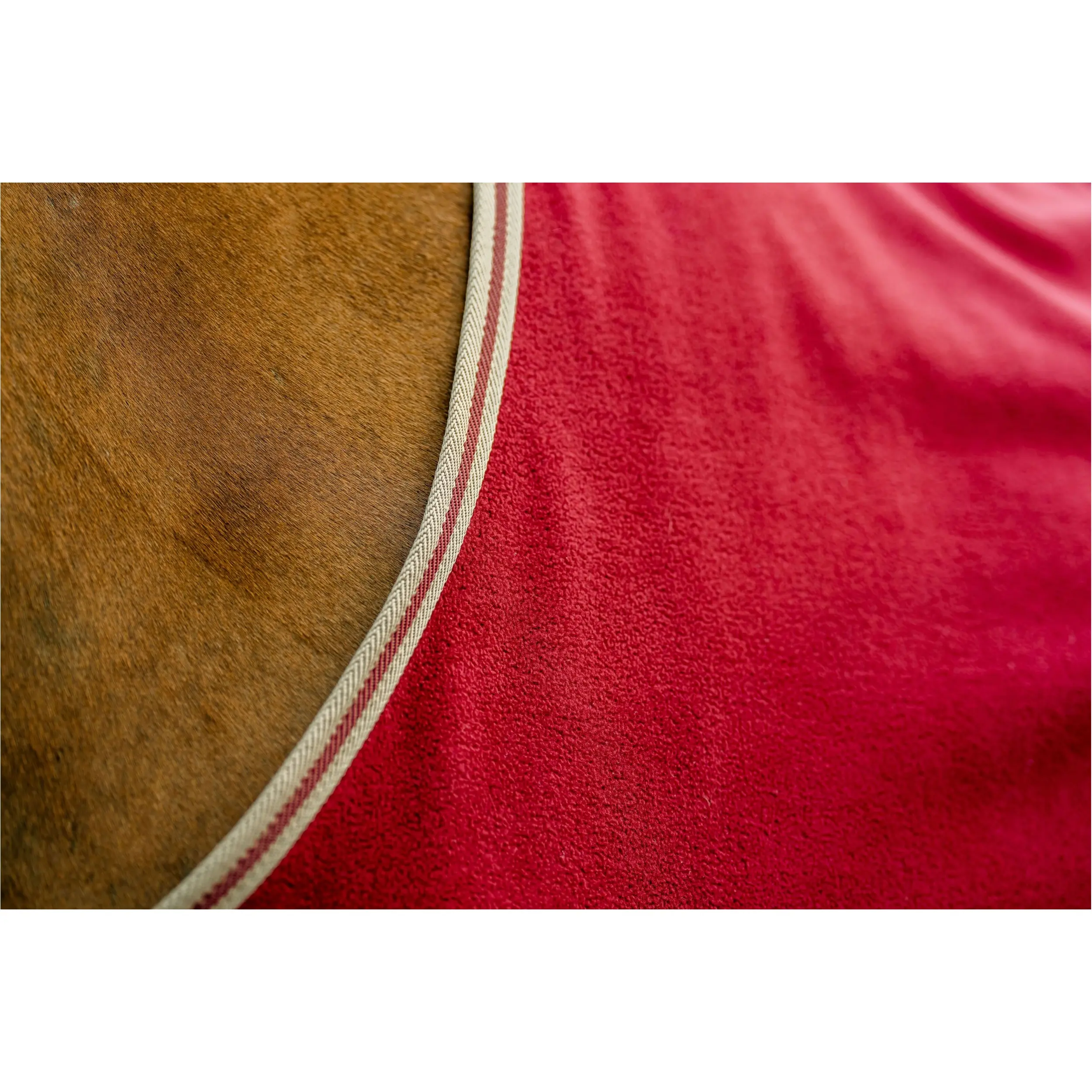 Abschwitzdecke AMIGO Fleece Cooler mulberry/taupe