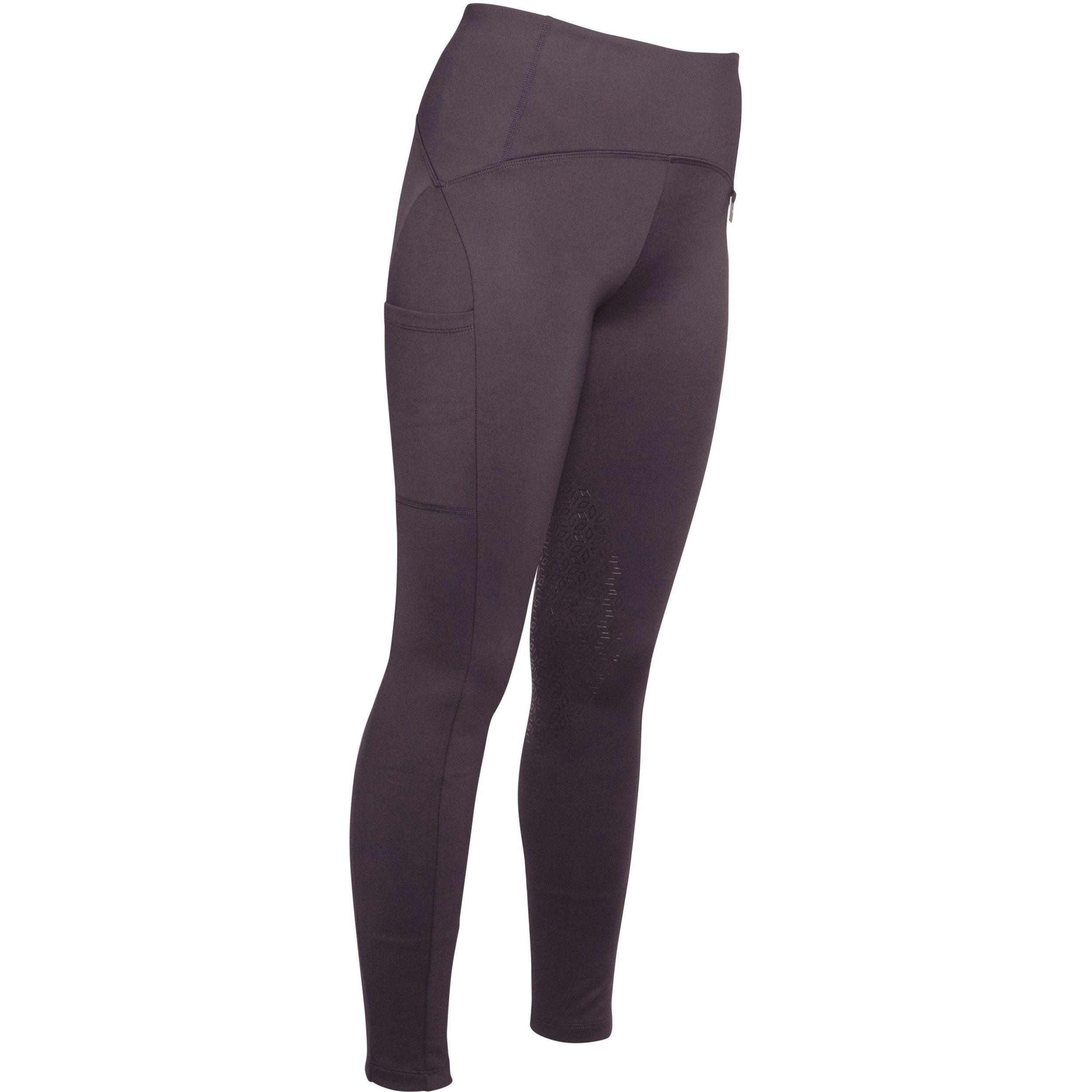 Damen Reitleggings Silikon Kniebesatz AREZZO dunkelbraun