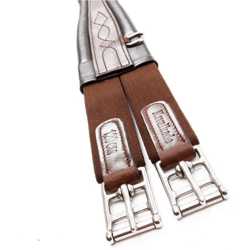 Ledersattelgurt geölt mit Elast CLASSIC braun/schwarz Ledersattelgurt geölt mit Elast CLASSIC braun/schwarz