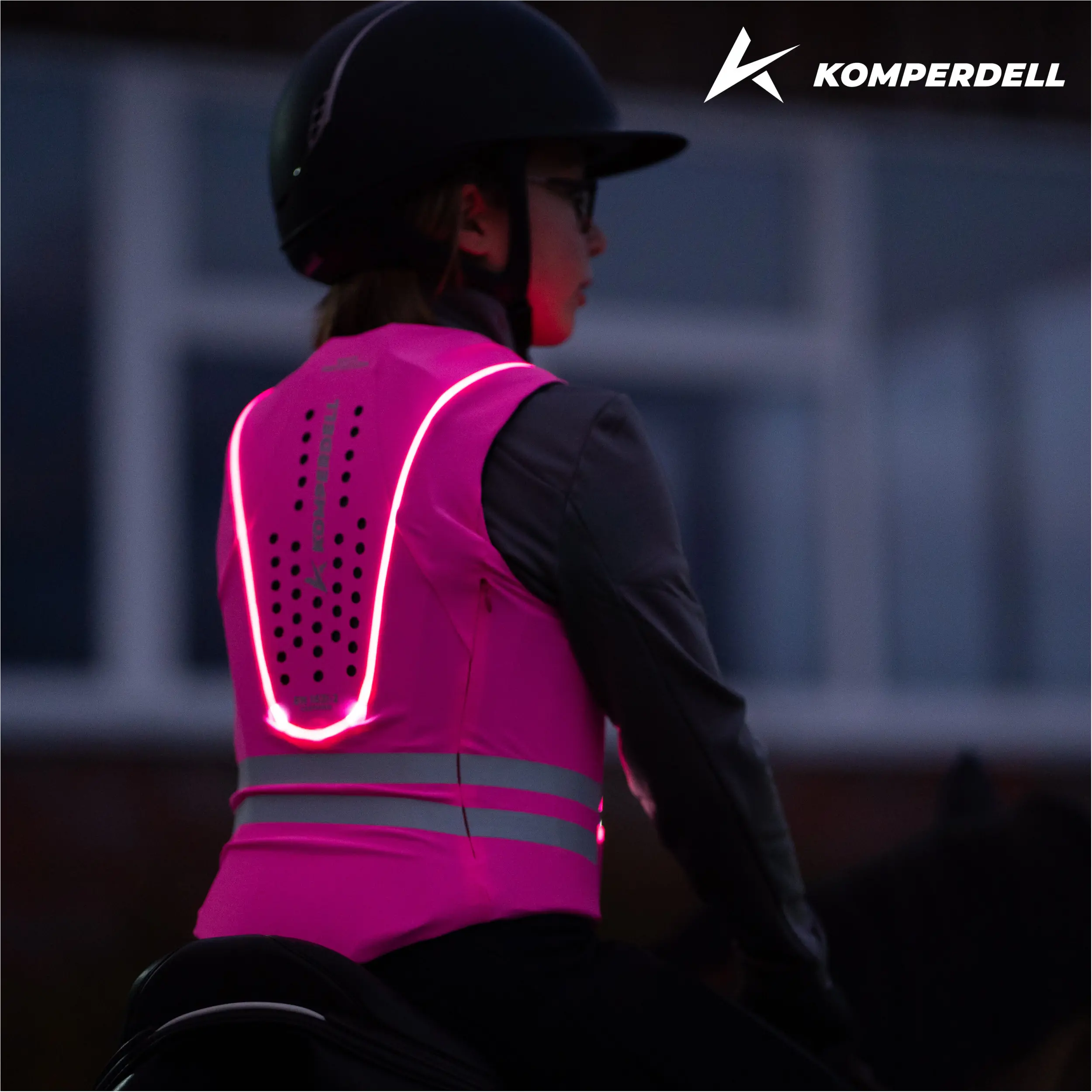 Kinder Rückenprotektor BALLISTIC HIGH VISIBILITY Junior pink