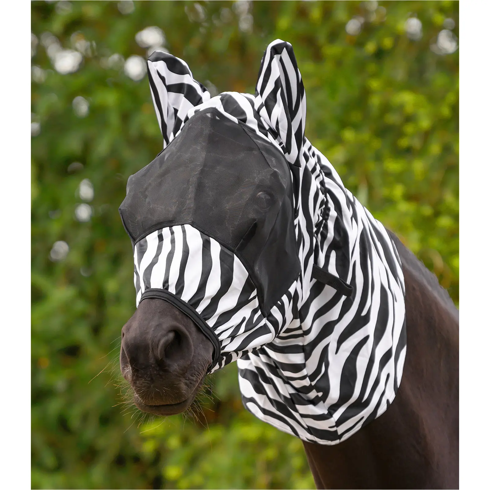 Ekzemer Fliegenmaske ZEBRA schwarz/weiß