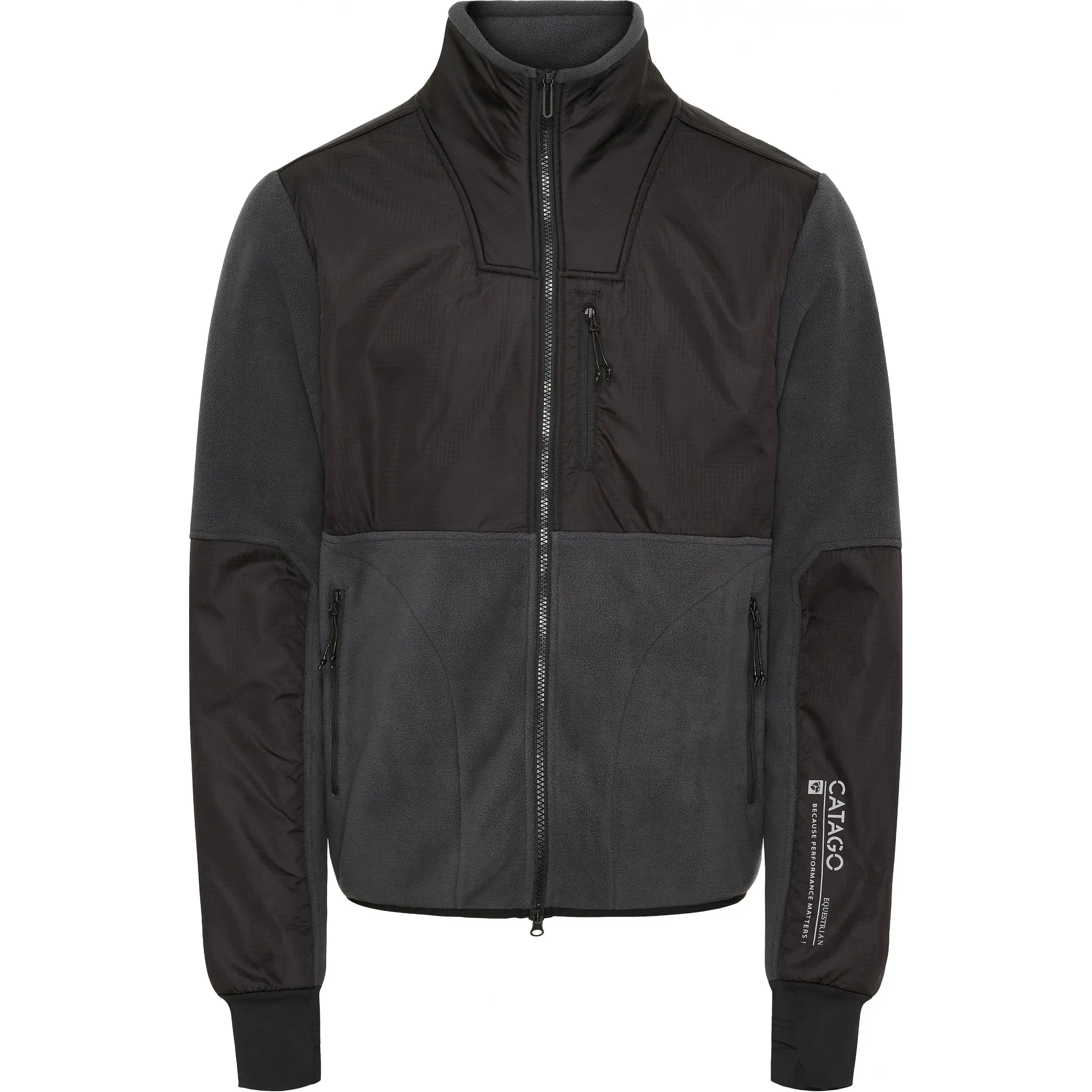 Herren Fleecereitjacke NEIL asphalt