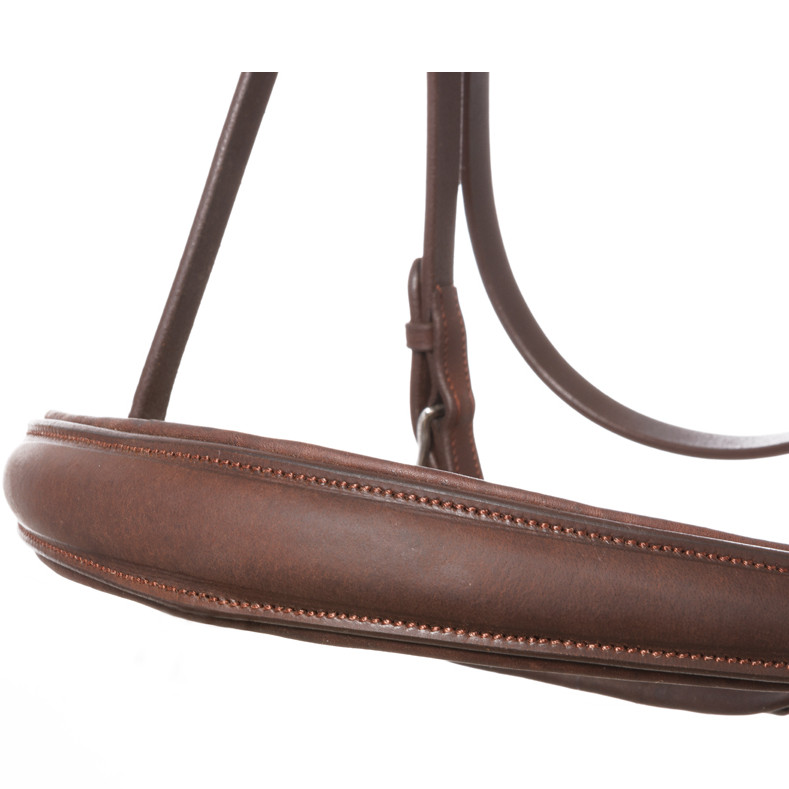 Trensenzaum mit schwedischen Reithalfter EVERLYN Leder geölt braun