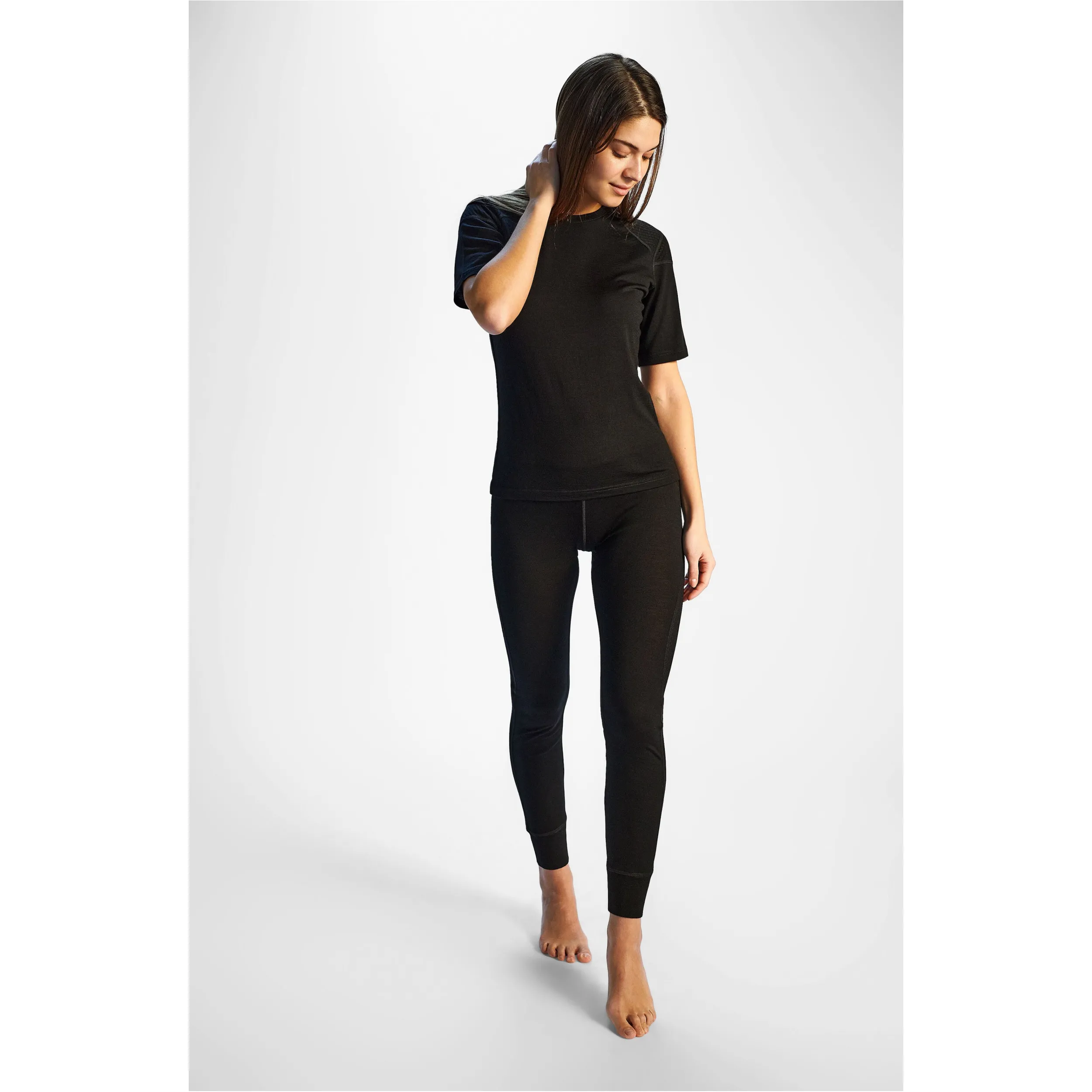 Damen T-Shirt MAY Merino schwarz