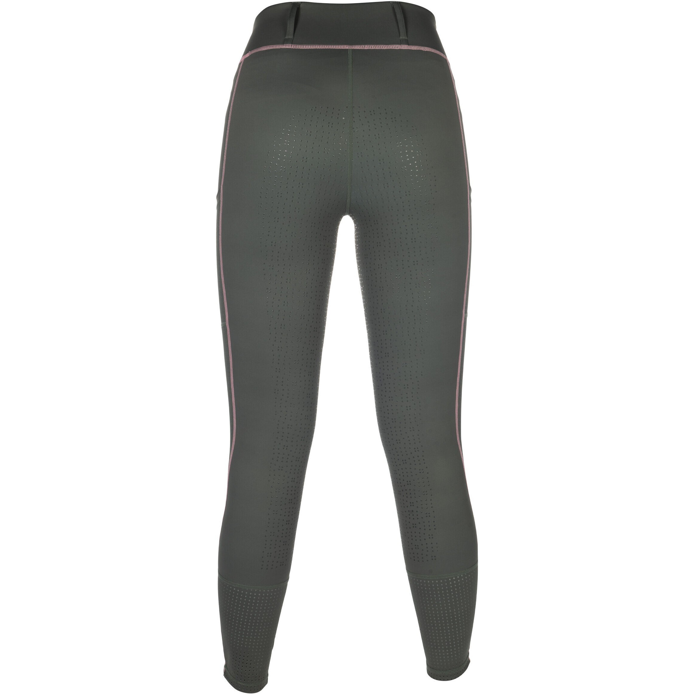 Damen Reitleggings Silikon Vollbesatz JUNA graugrün