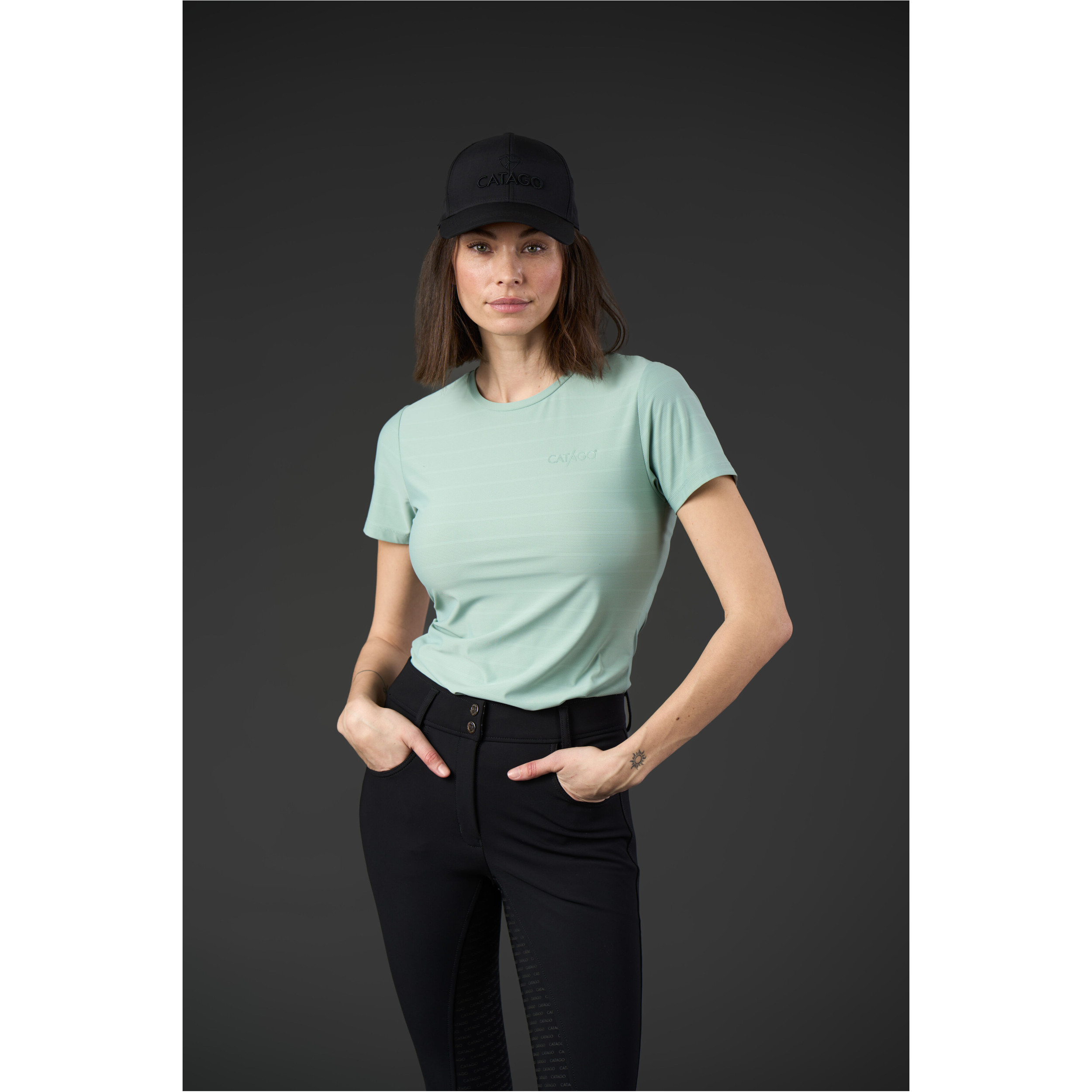 Damen T-Shirt TINA blue surf