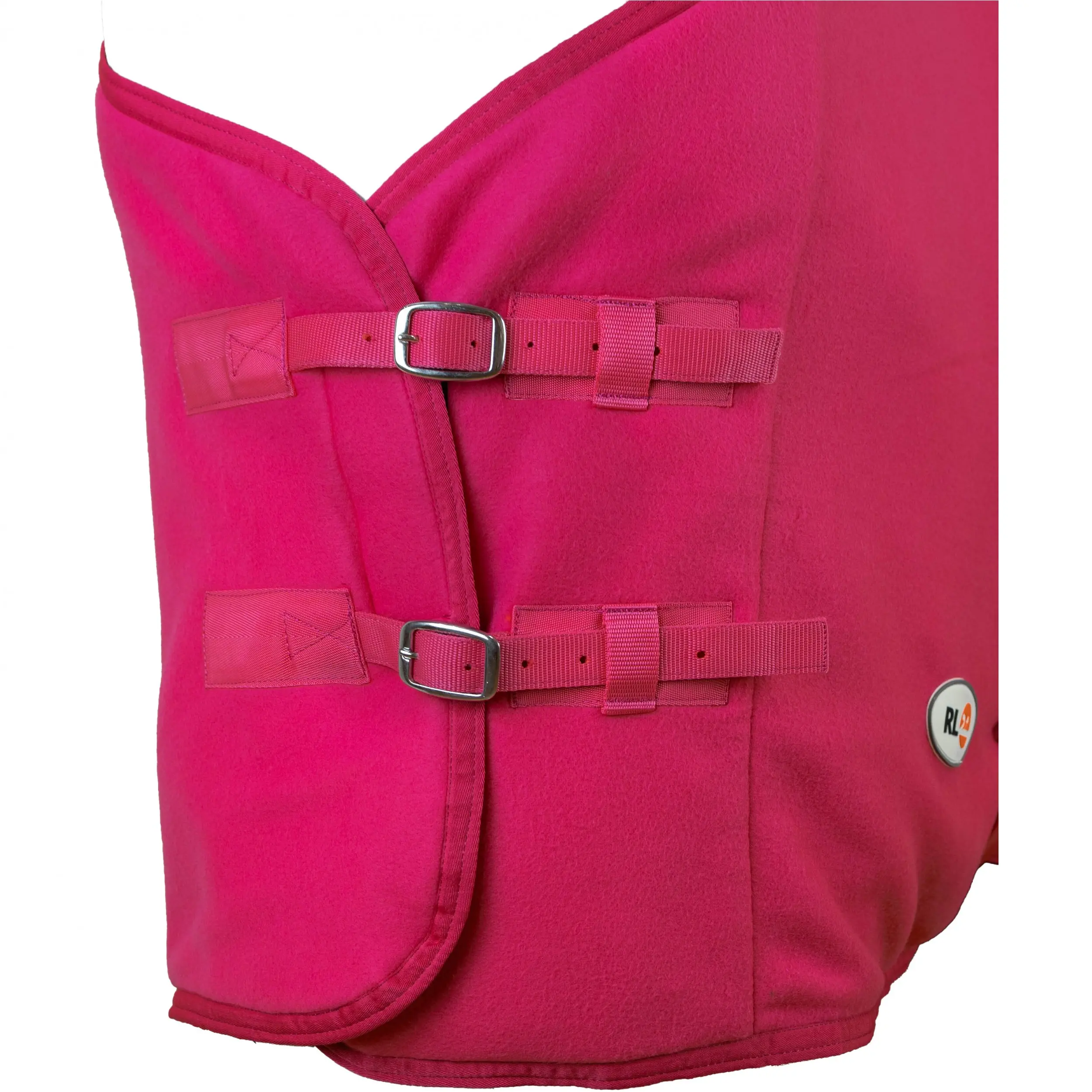 Abschwitzdecke mit Kreuzgurt BASICLINE pink