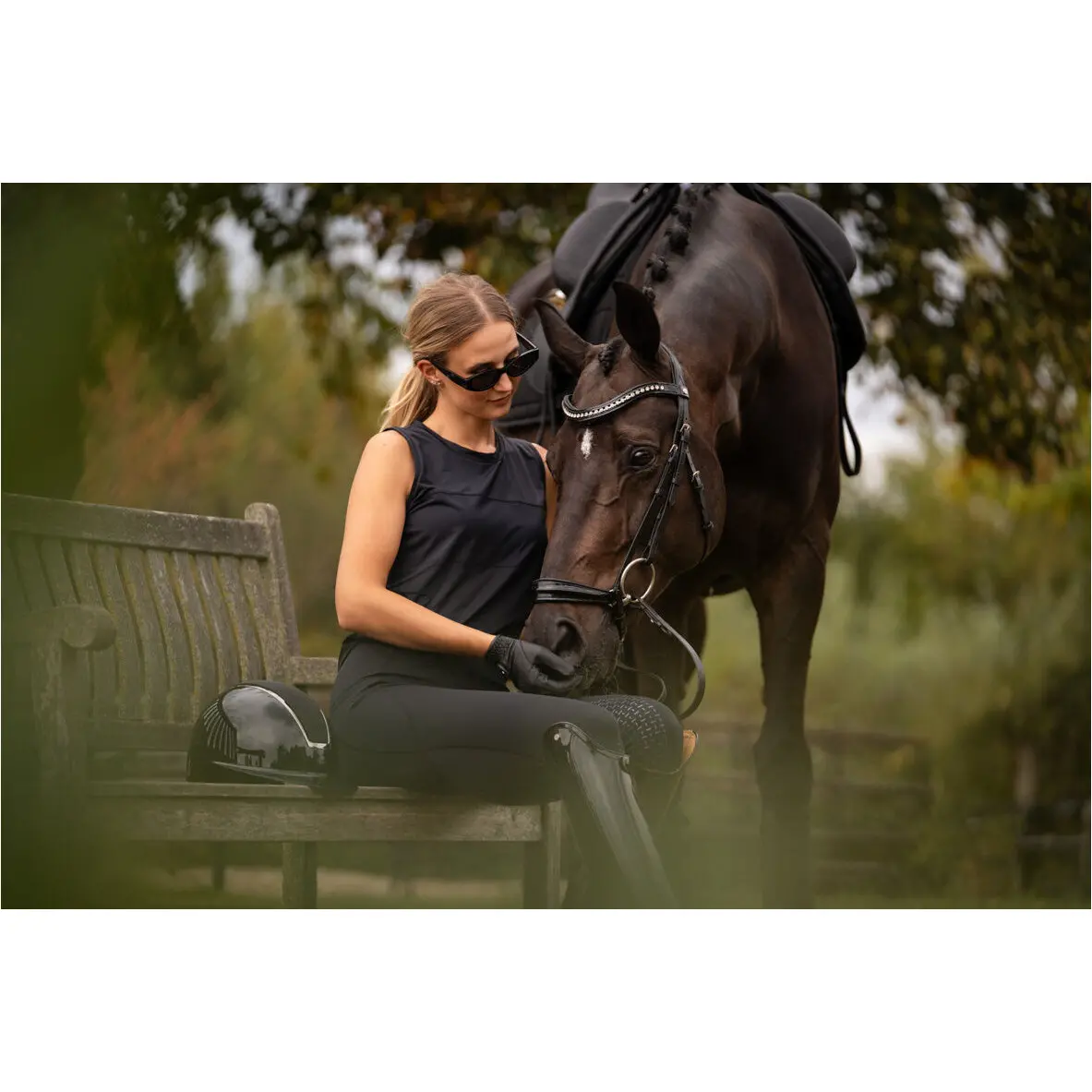 Damen Top MILA schwarz