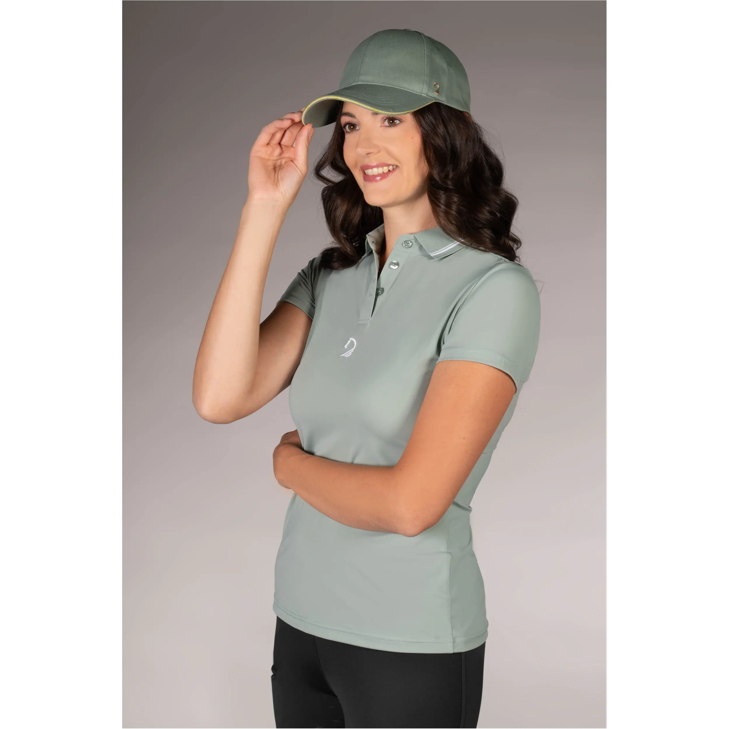 Damen Poloshirt LIMONE salbei