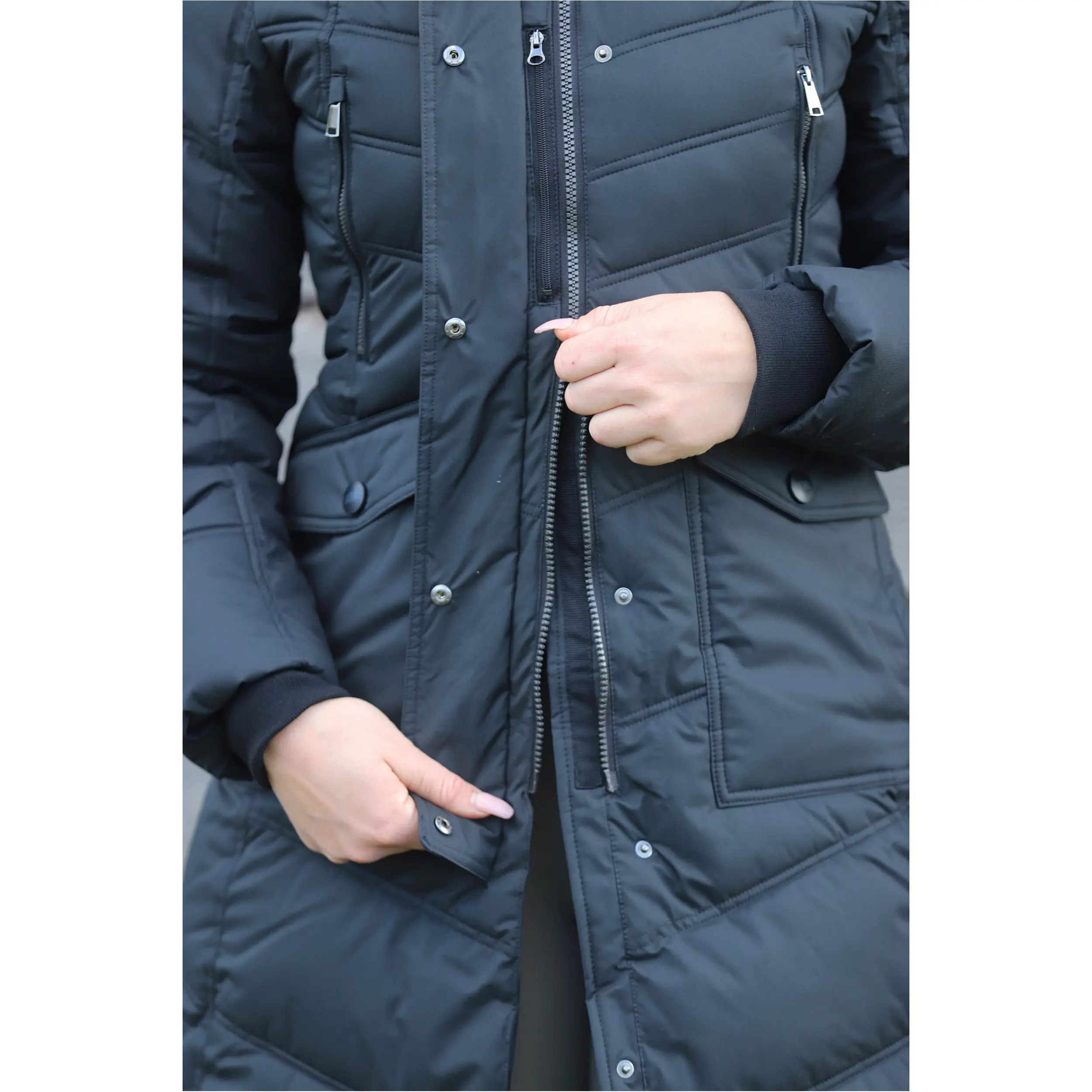 Damen Thermomantel SOPHIA schwarz