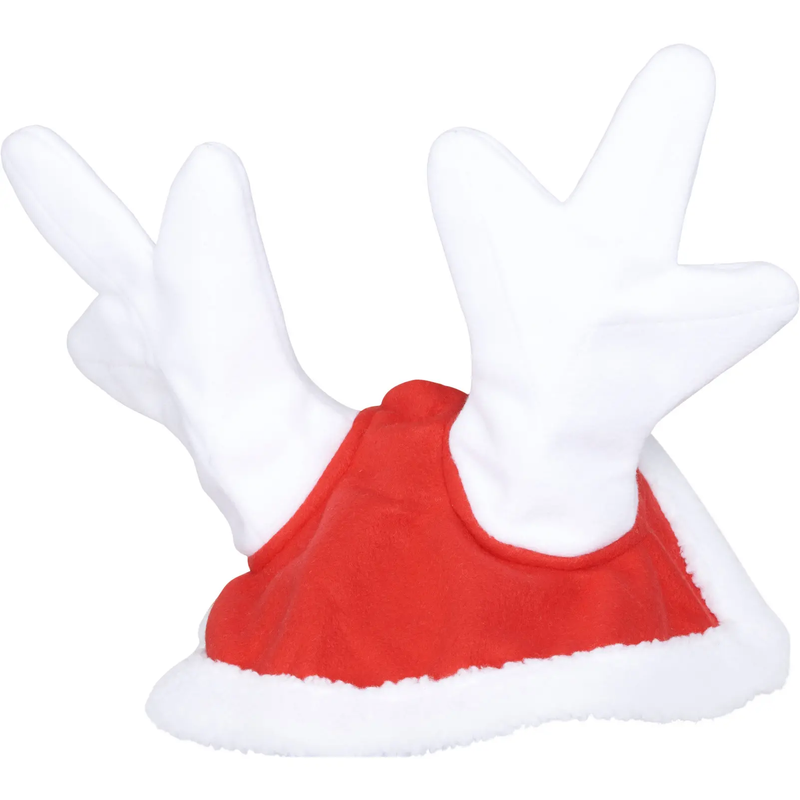 Rentiermütze CHRISTMAS rot/weiß