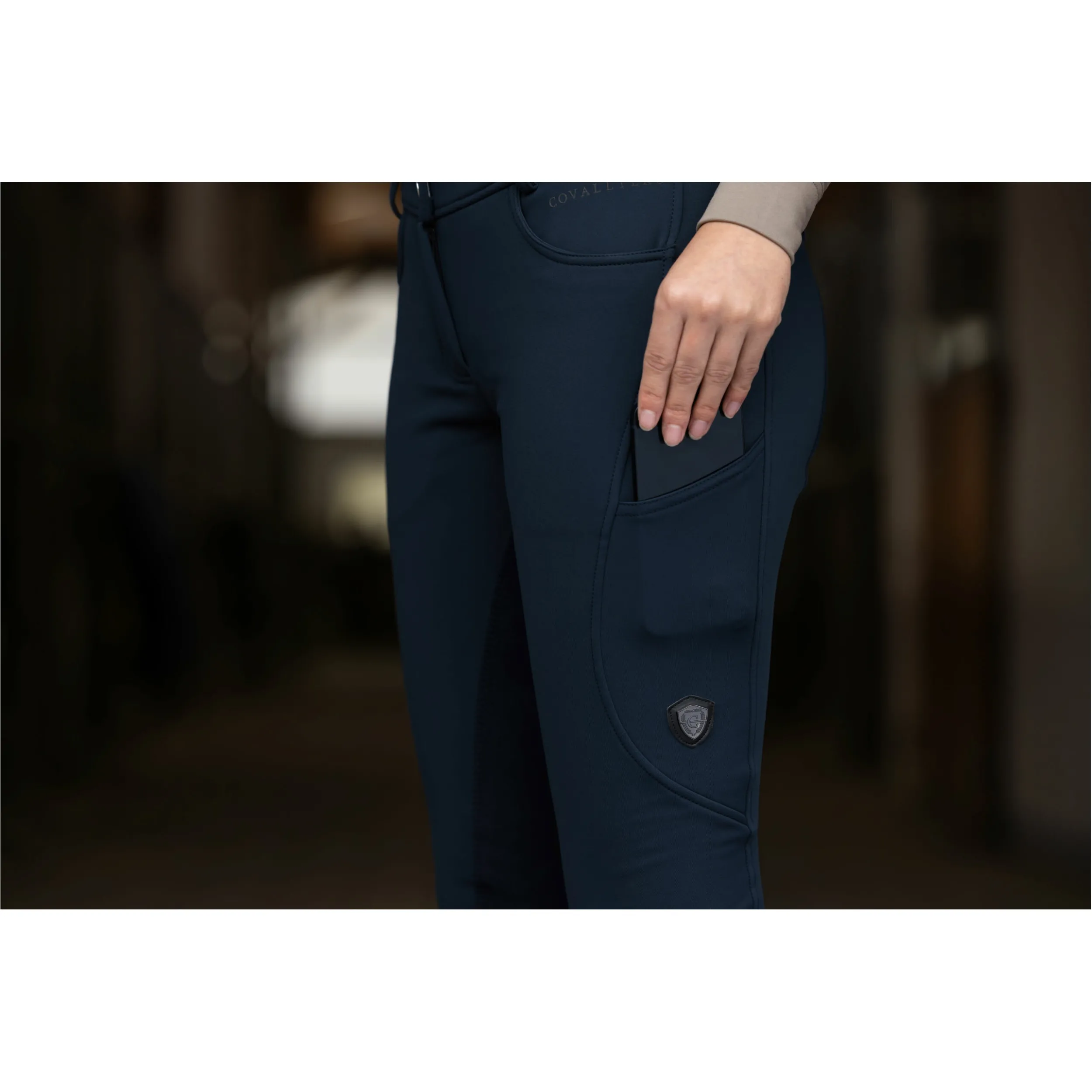 Damen Reithose Vollbesatz H/W24 dark navy