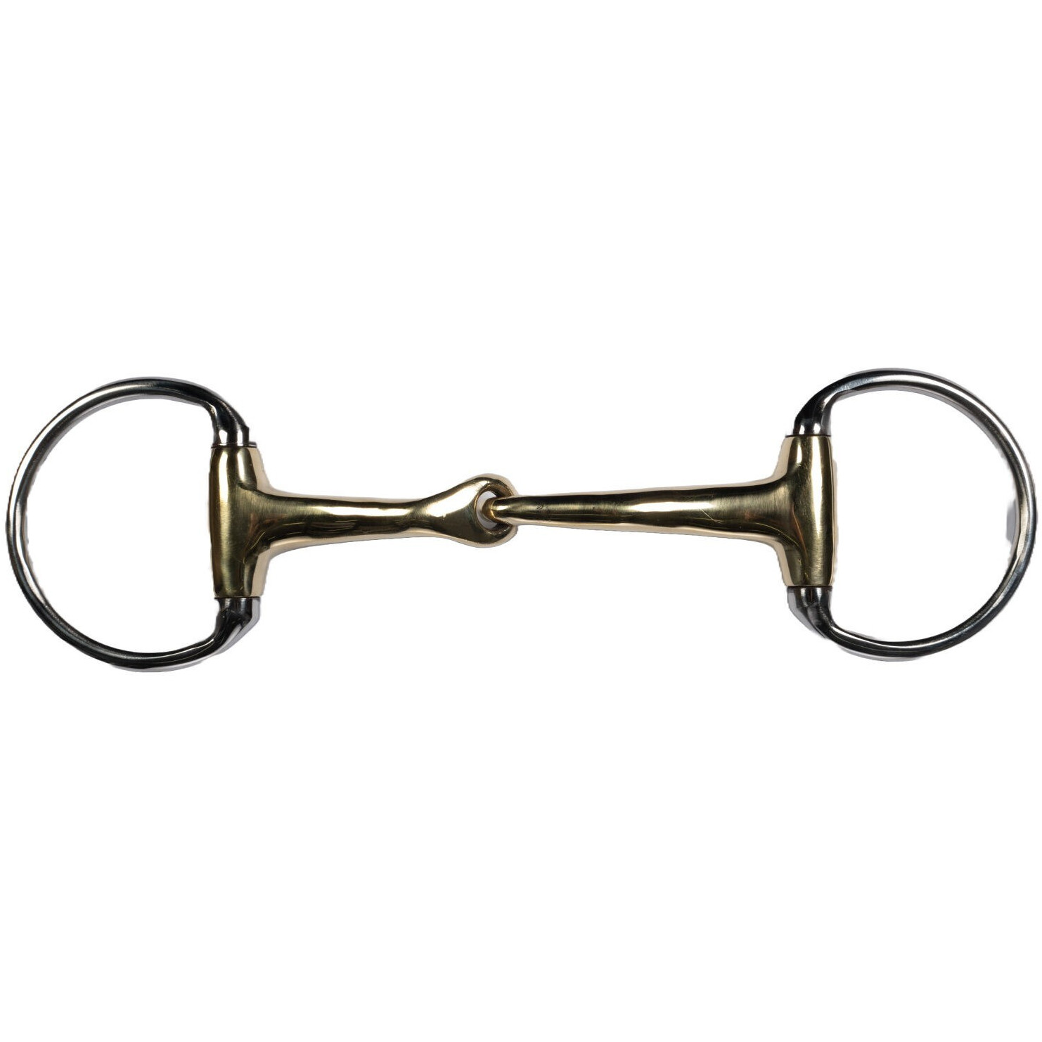 Olivenkopfgebiss einfach gebrochen HIGH CURVE Edelstahl/Argentan 16mm 