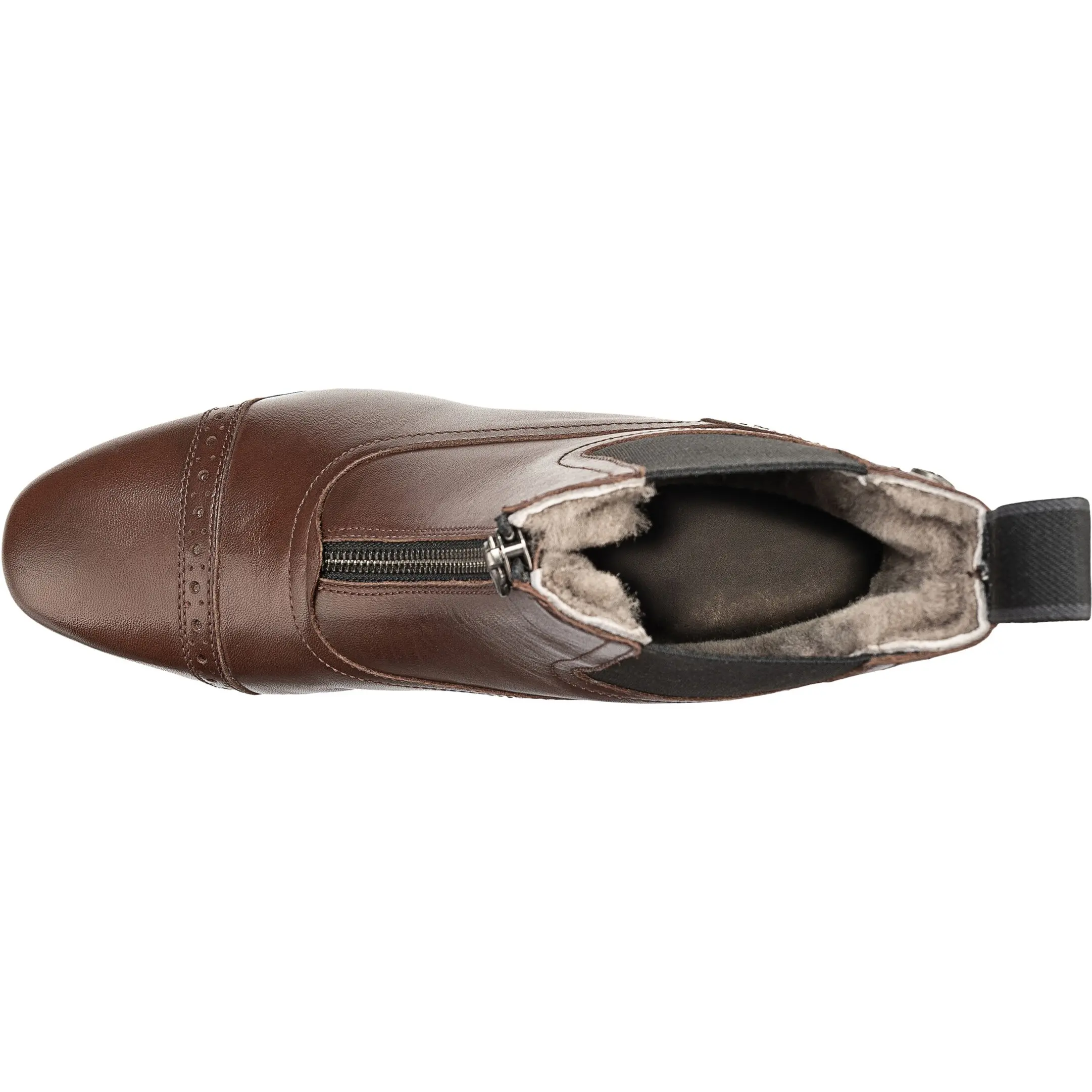 Winter Reitstiefeletten FLORENTINA FZ Merino Echtleder braun