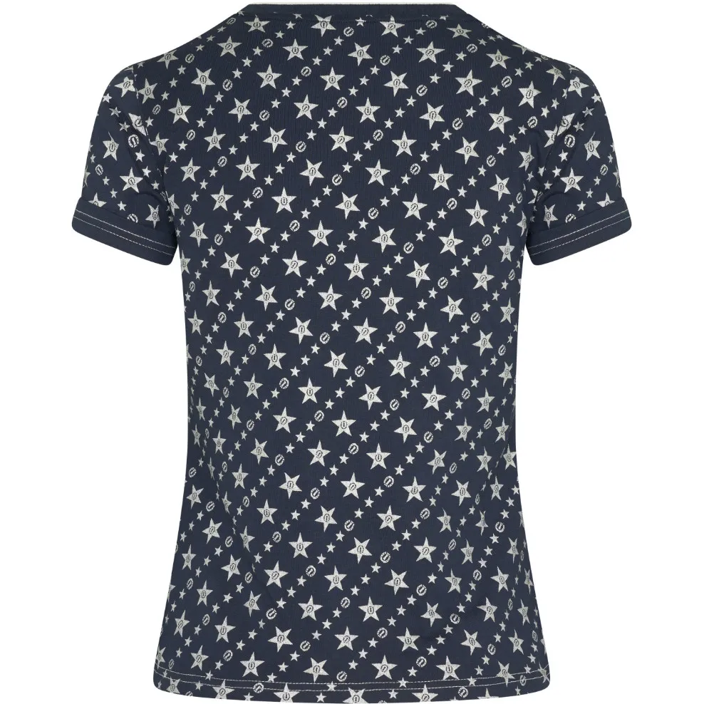 Damen T-Shirt IRHBobby Star navy