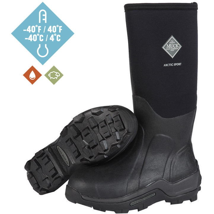 Winter Gummistiefel ARCTIC SPORT HIGH schwarz
