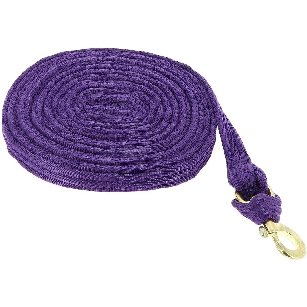 Longierleine weich gepolstert violett