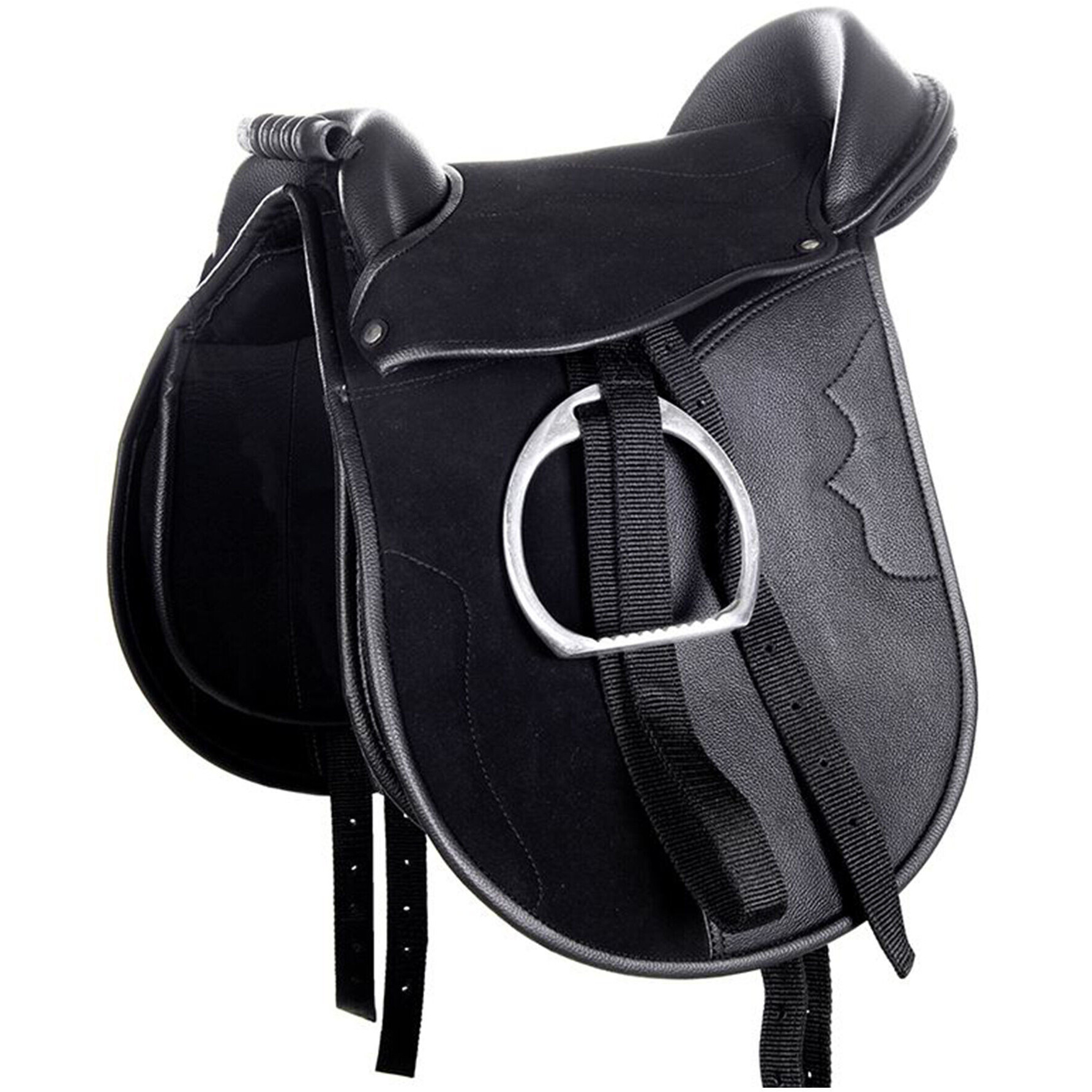 Shettysattel FUNNY HORSES NEW schwarz