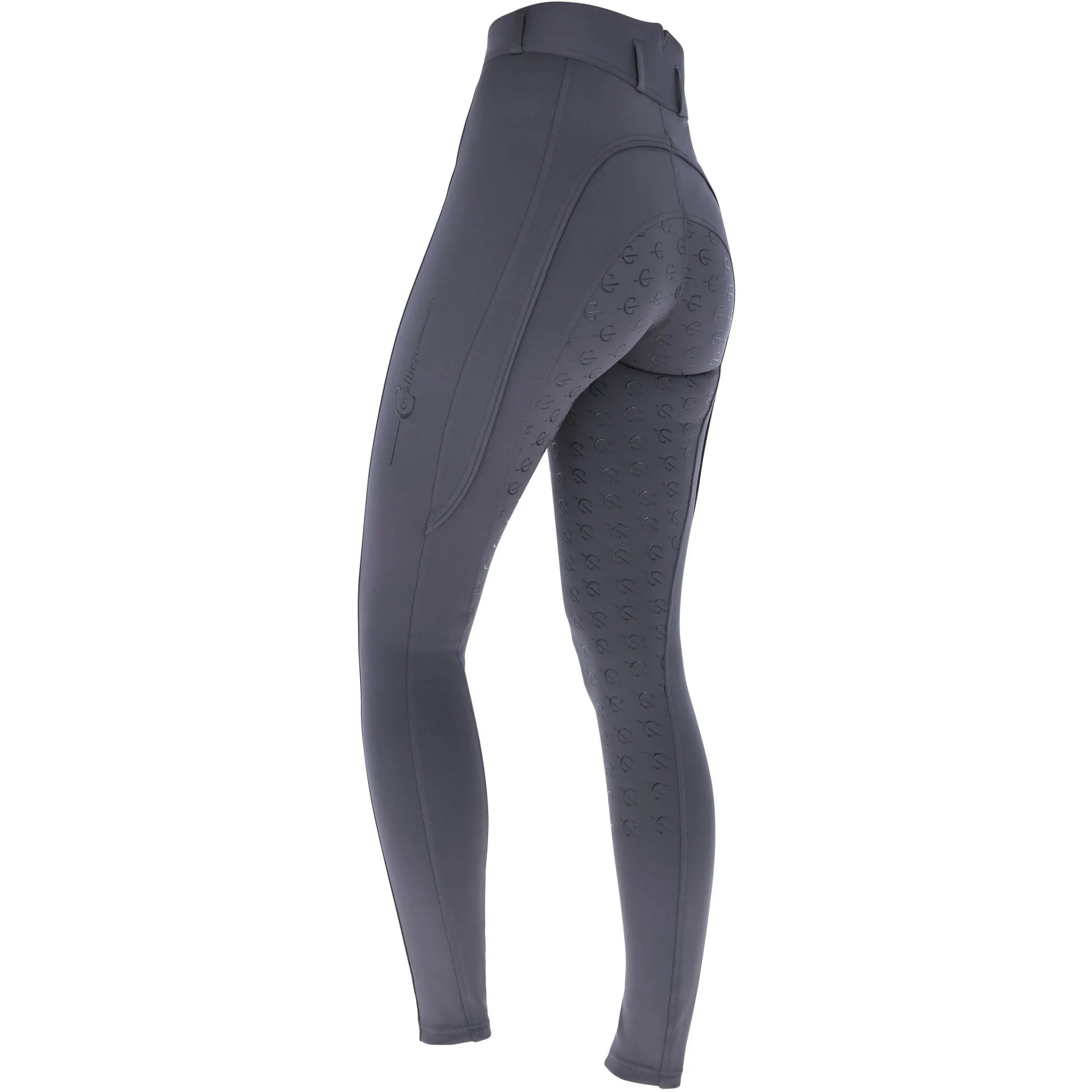 Damen Reithose Silikon Vollbesatz CLASSIC STAR graphite