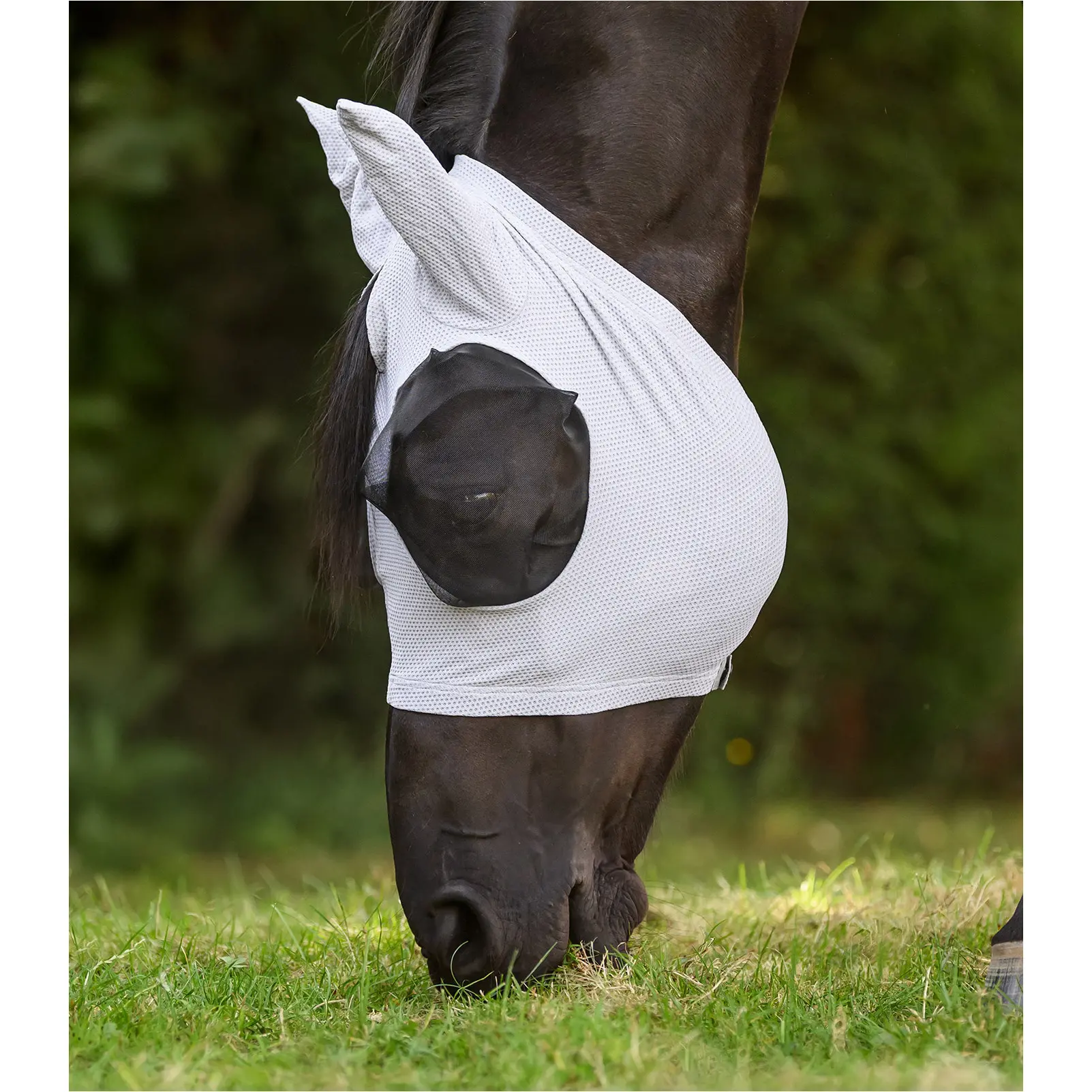 Fliegenmaske PUCK BREATH silbergrau