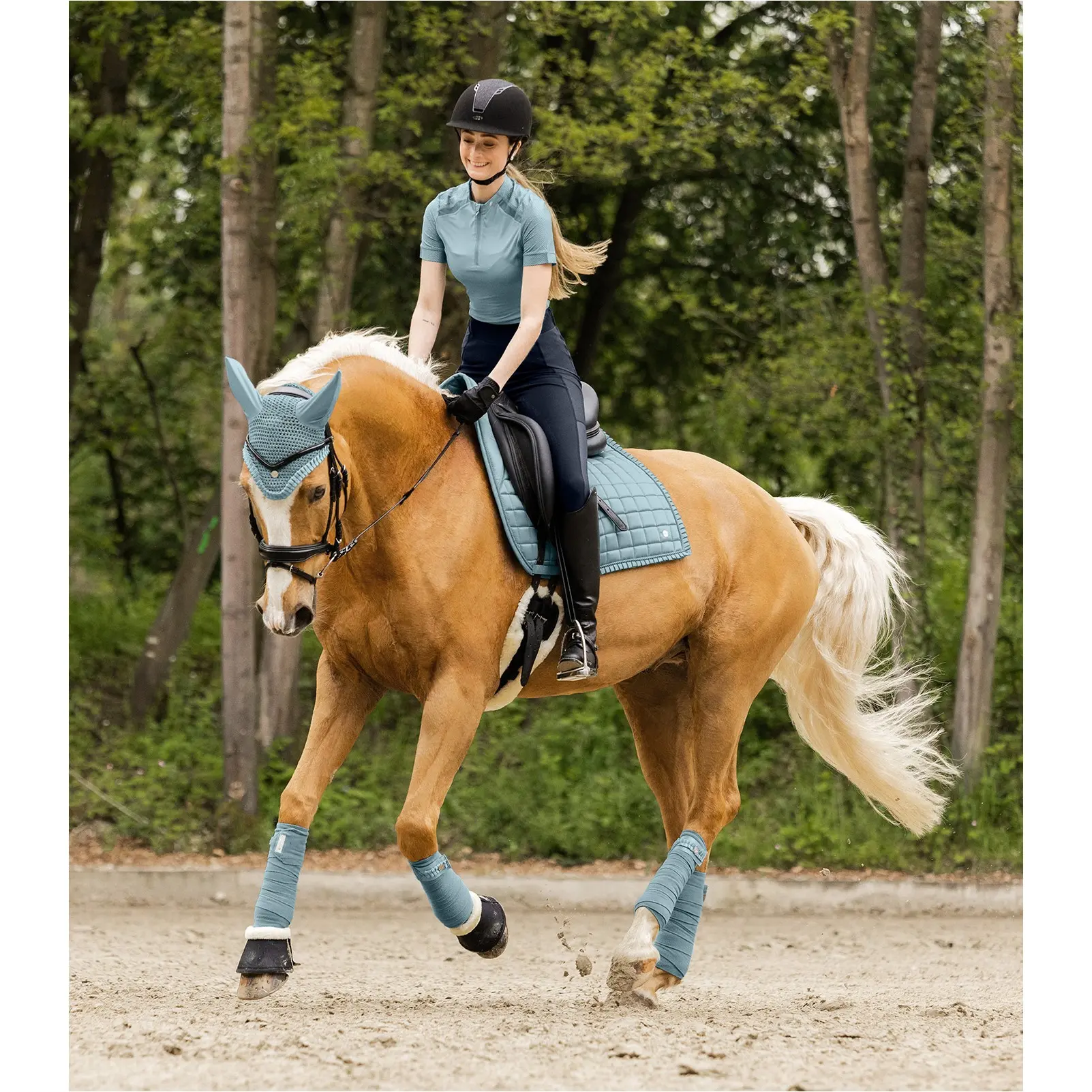 Fleecebandagen (4er Set) FLORENZ alpenblau Fleecebandagen (4er Set) FLORENZ alpenblau