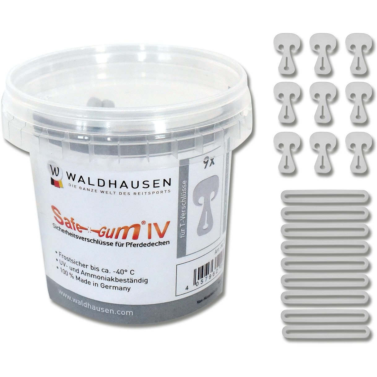 Sicherheitsverschlüsse SAFE-GUM silbergrau (18 Stk.) Sicherheitsverschlüsse SAFE-GUM silbergrau (18 Stk.)