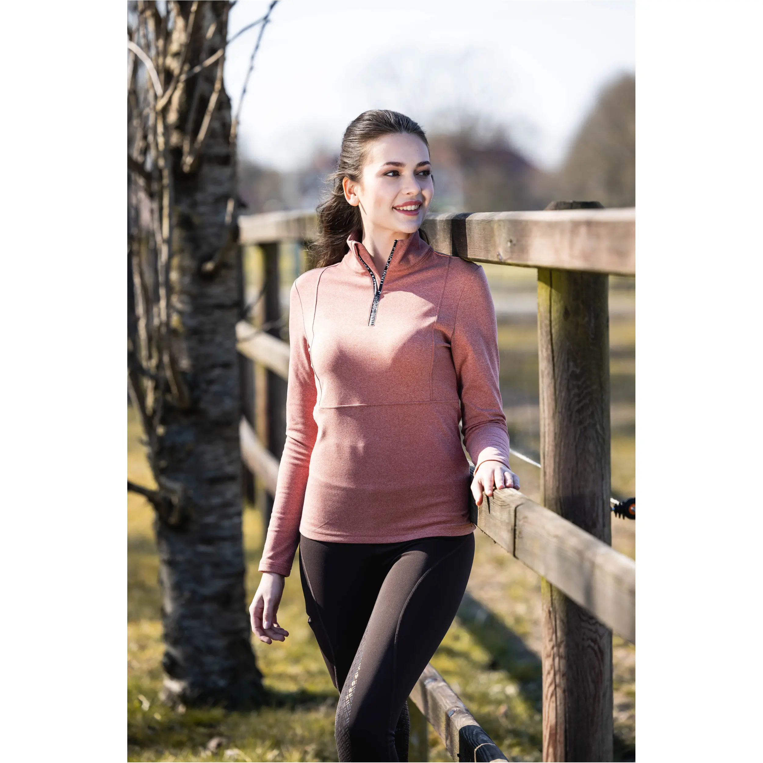 Damen Funktionsshirt SUPERSOFT II meliert kupfer