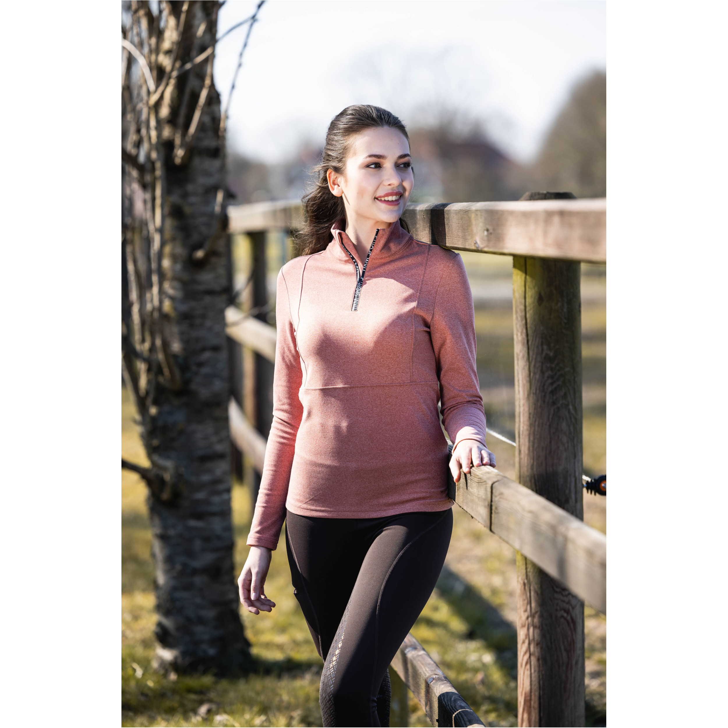 Damen Funktionsshirt SUPERSOFT II meliert kupfer