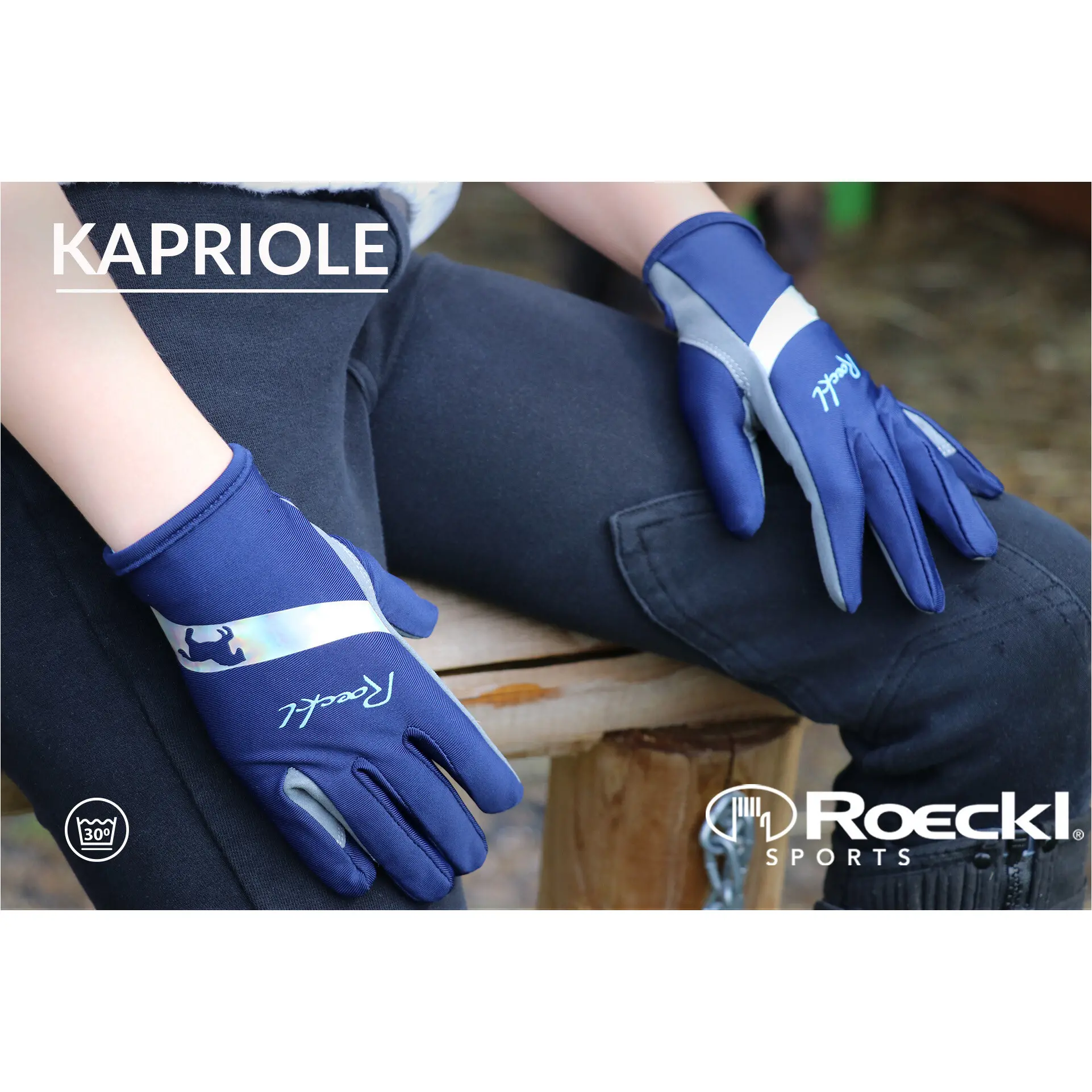 Kinder Reithandschuhe KAPRIOLE patriot blue