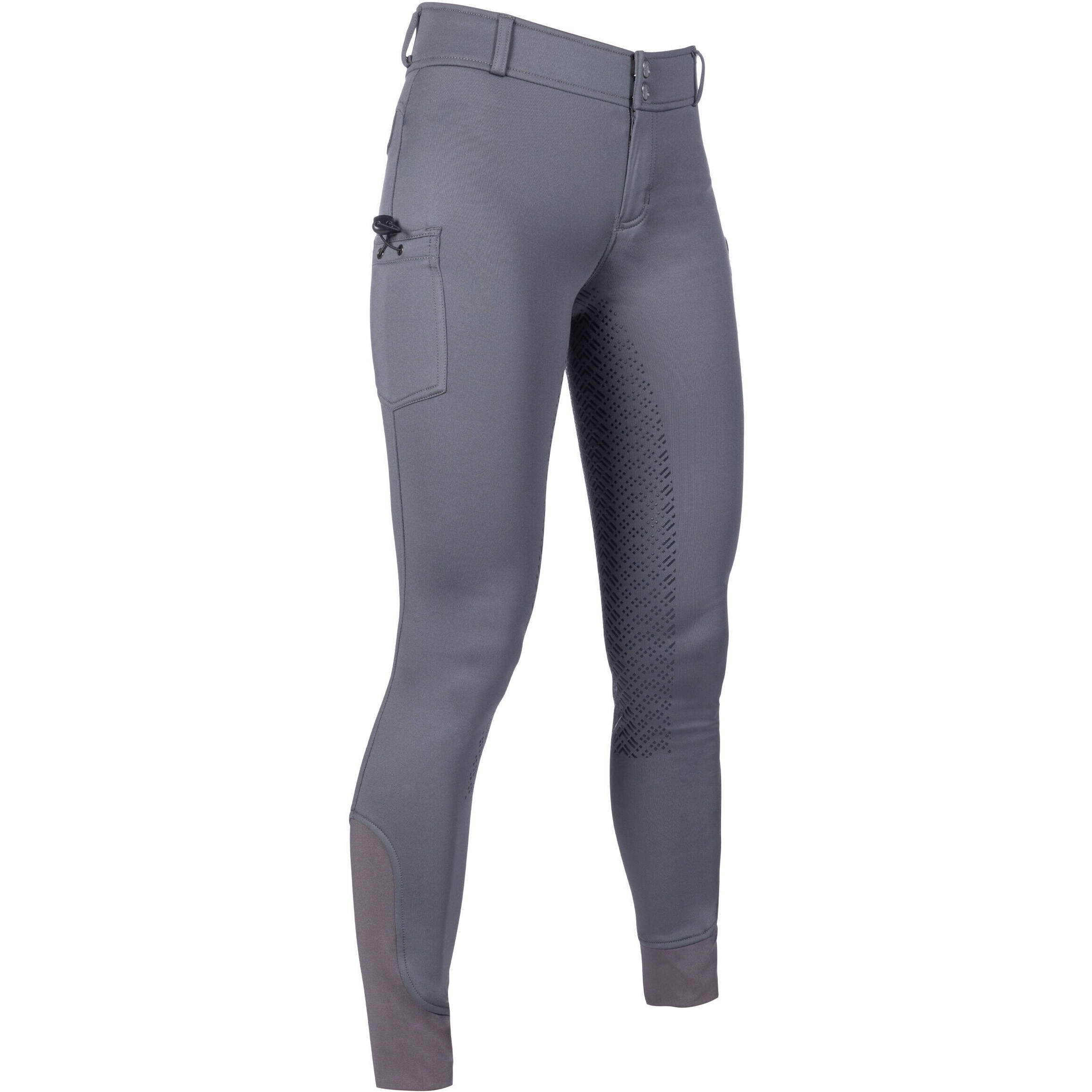 Winter Kinder Reithose Silikon Vollbesatz RUBY grau