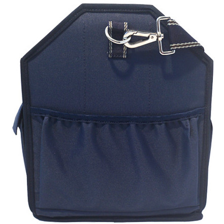 Putztasche faltbar marine/braun-beige