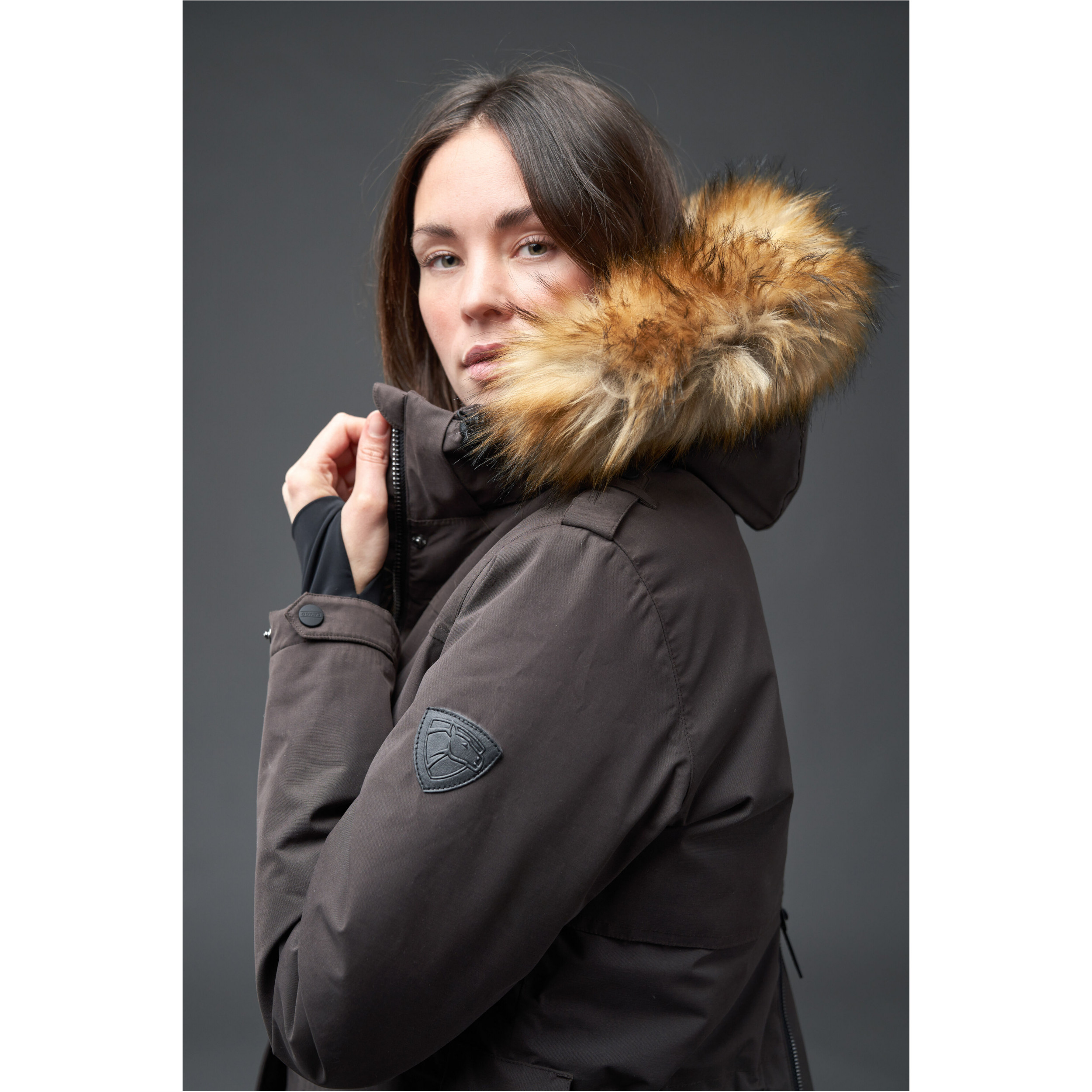 Damen Winterreitmantel AMY after dark
