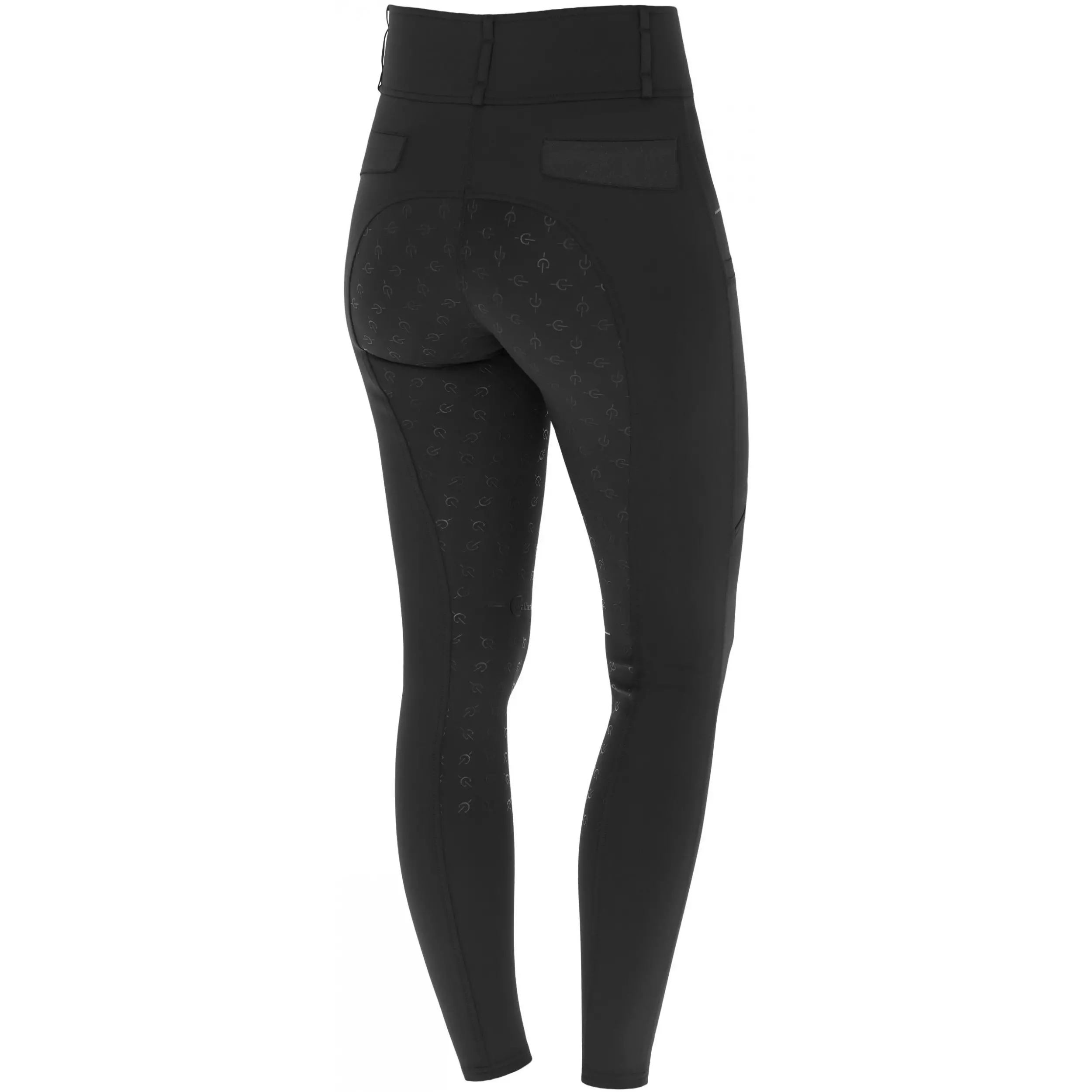 Damen Reithose Silikon Vollbesatz HIGHWAIST Hochbund schwarz