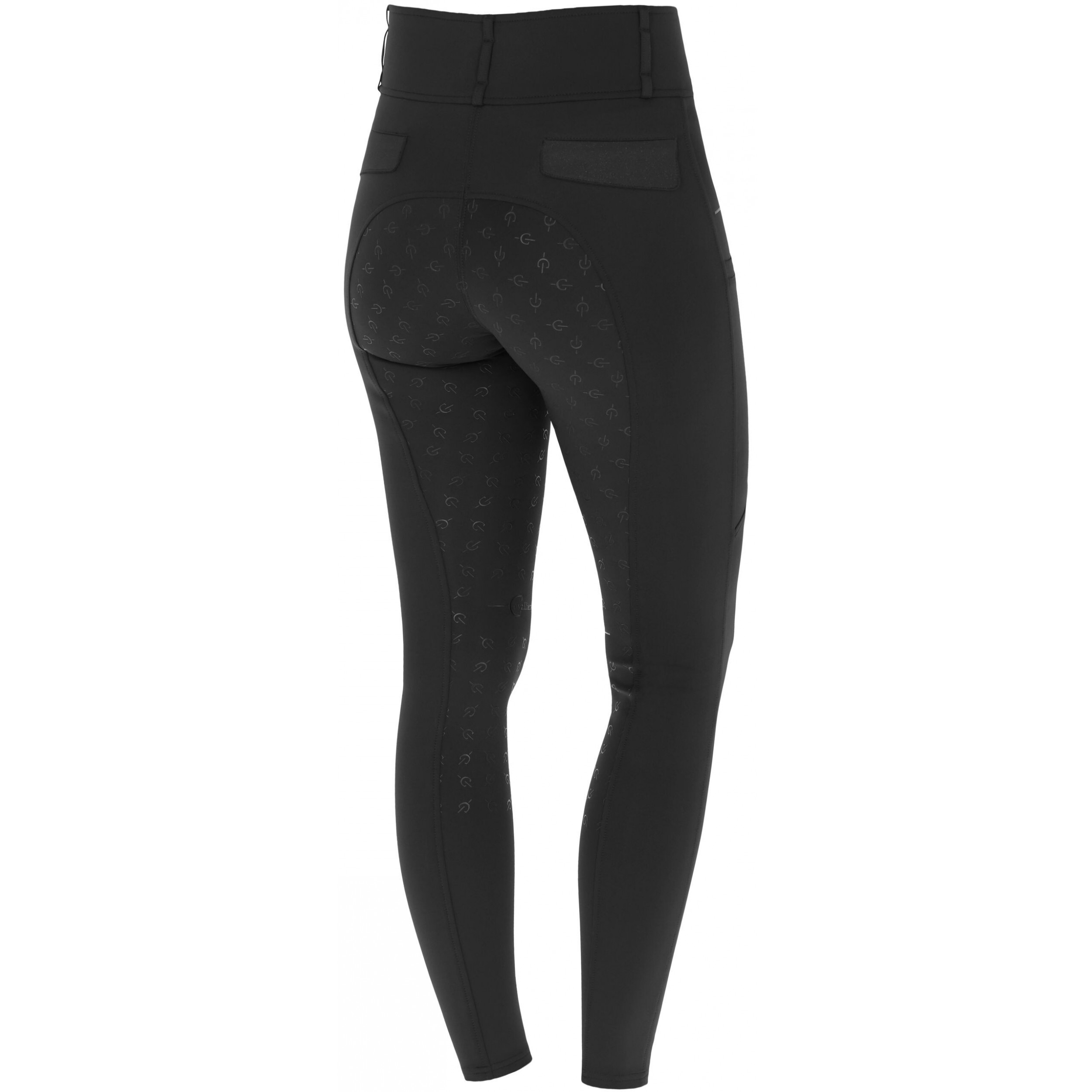 Damen Reithose Silikon Vollbesatz HIGHWAIST Hochbund schwarz