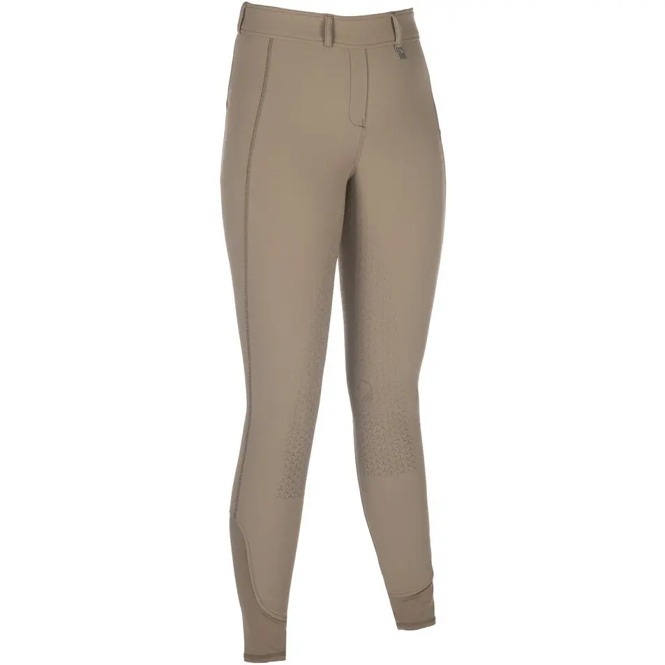 Damen Reitleggings Silikon Vollbesatz AMALFI taupe