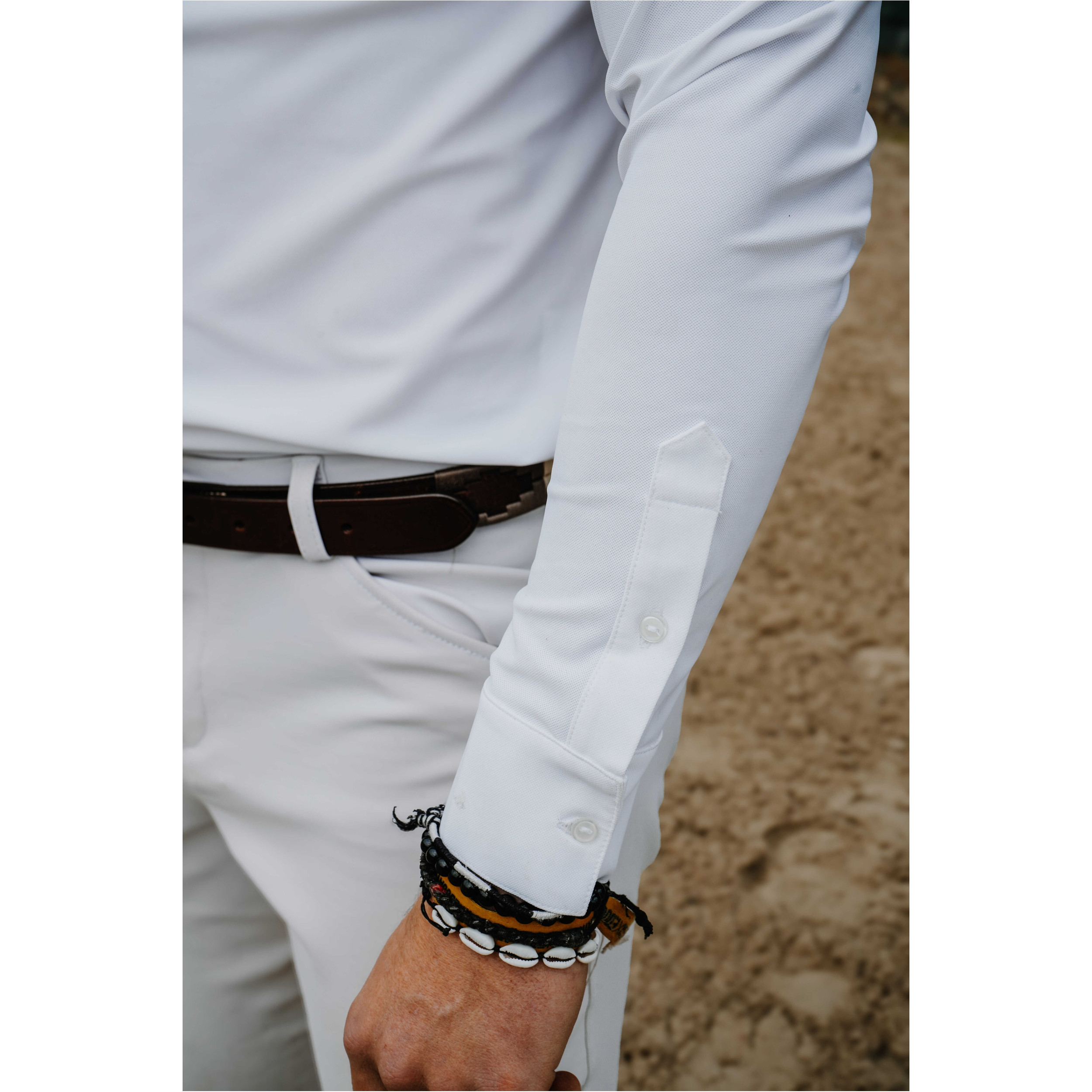 Herren Turnierhemd EK-MILAN weiß