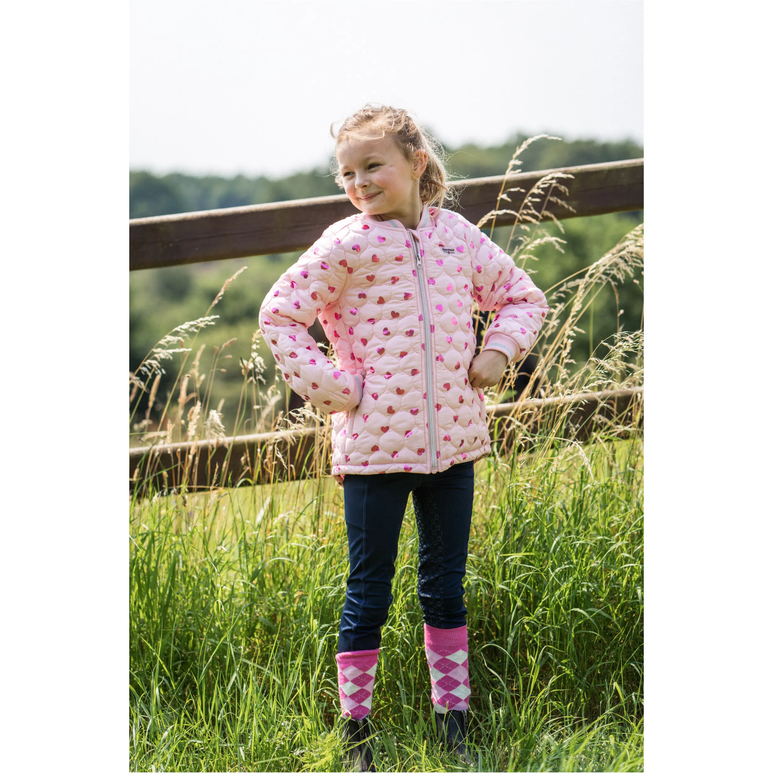 Kinder Reitjacke TRACEY pink mist