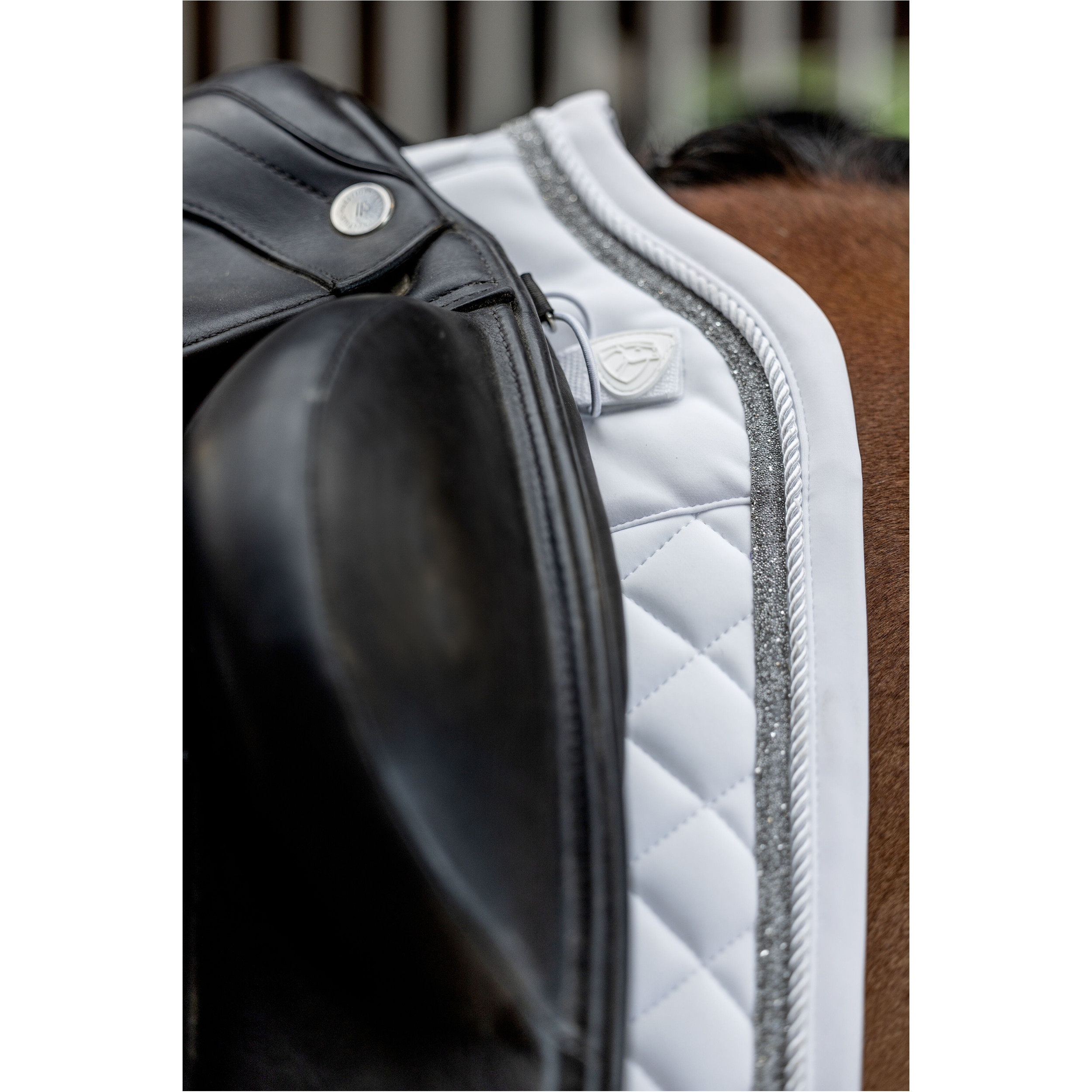 Schabracke mit Startnummer TREASURE 2.0 weiß