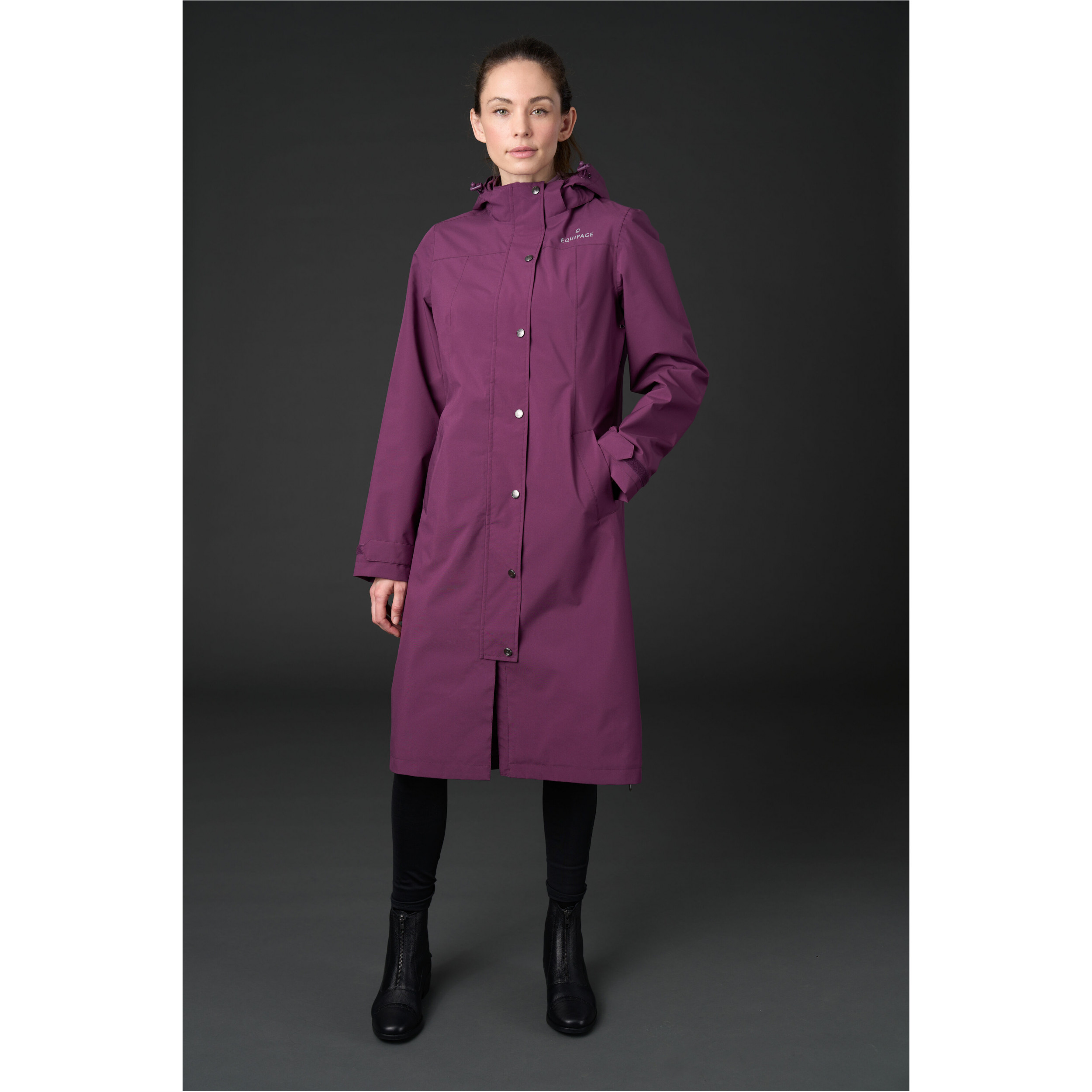 Damen Reitregenmantel HEAVEN italian plum