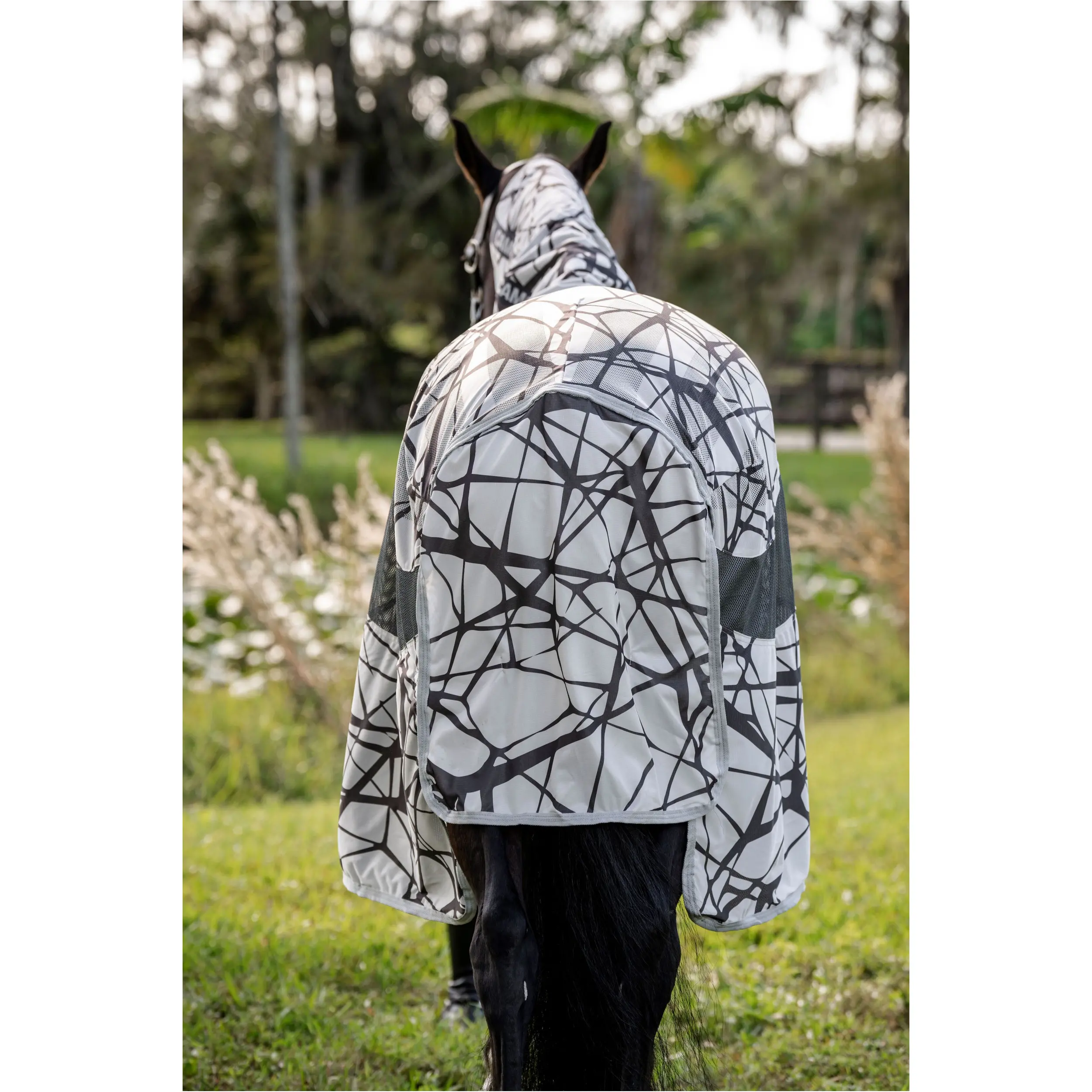 Fliegendecke mit Halsteil (abnehmbar) 600D AMIGO Camofly print/grey