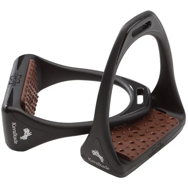 Steigbügel REFLEX schwarz/braun