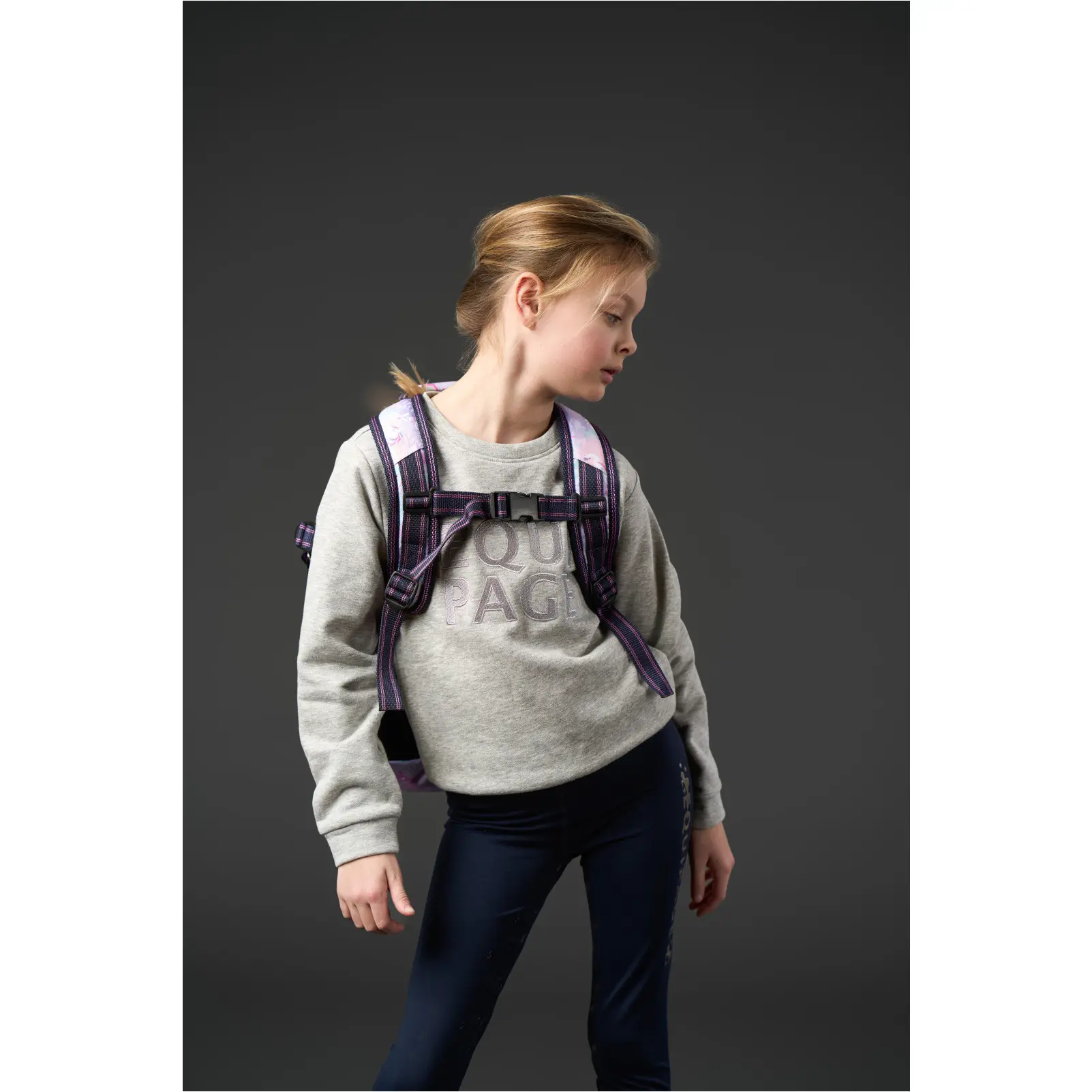 Kinder Rucksack mit Helmtasche KLARA lavender