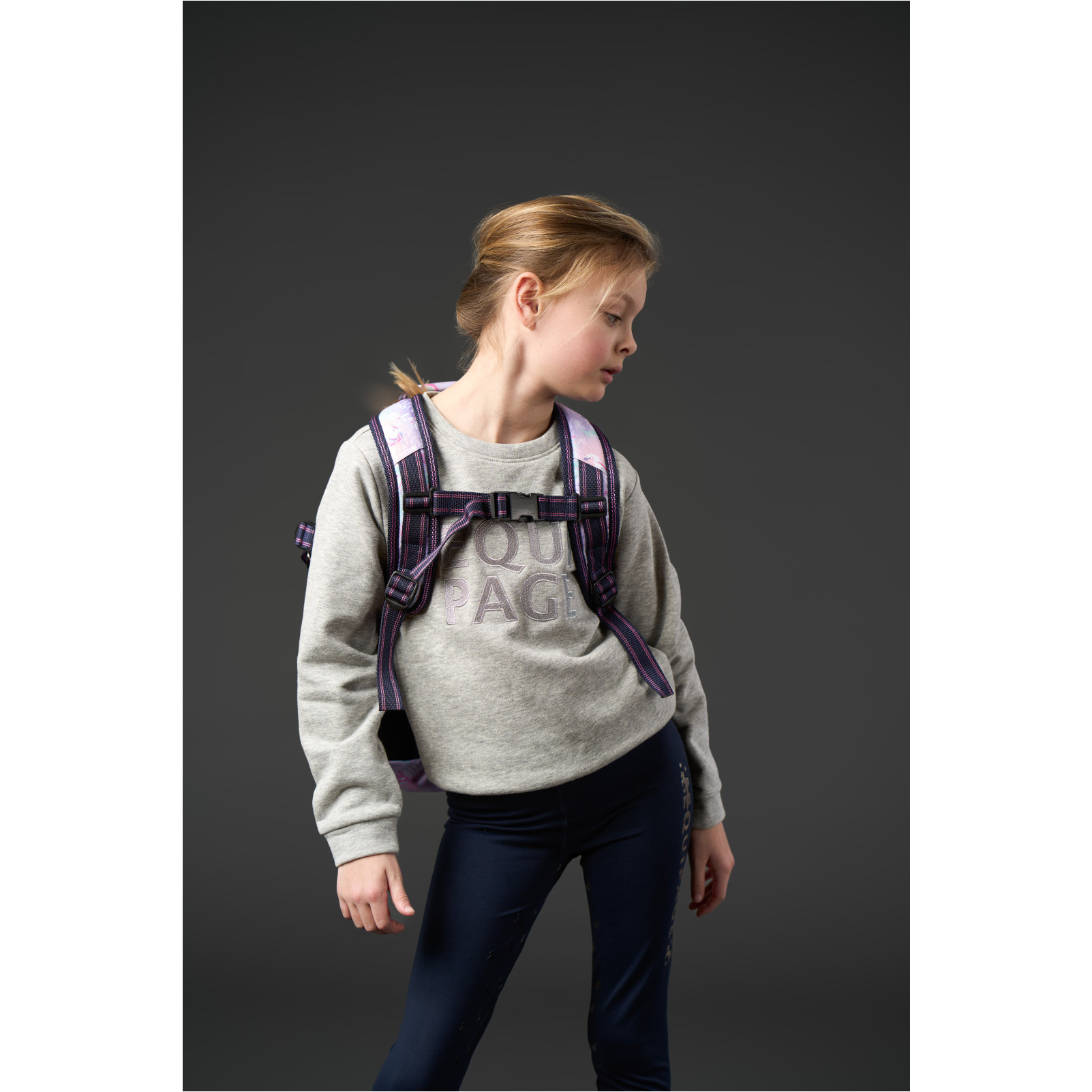 Kinder Rucksack mit Helmtasche KLARA lavender Kinder Rucksack mit Helmtasche KLARA lavender