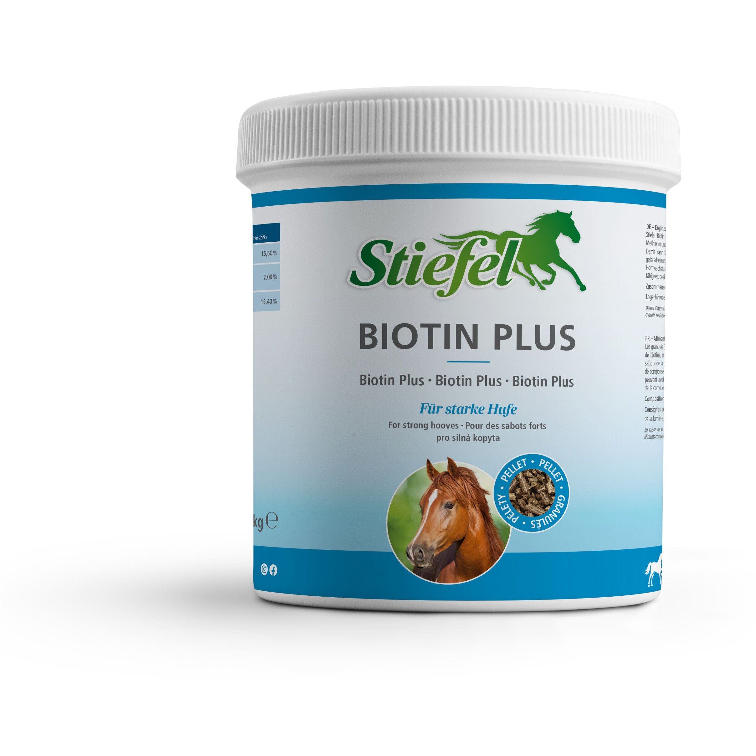 Biotin Plus Pellet mit Zink und Methionin für starke Hufe 1000g