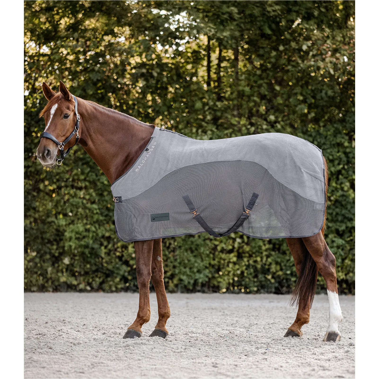 Fliegendecke mit Fleece COMFORT grau