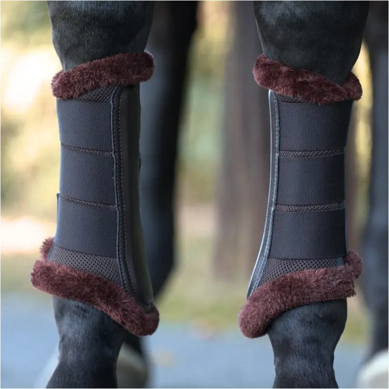 Gamaschen mit Kunstfell ANATOMIC MESH braun