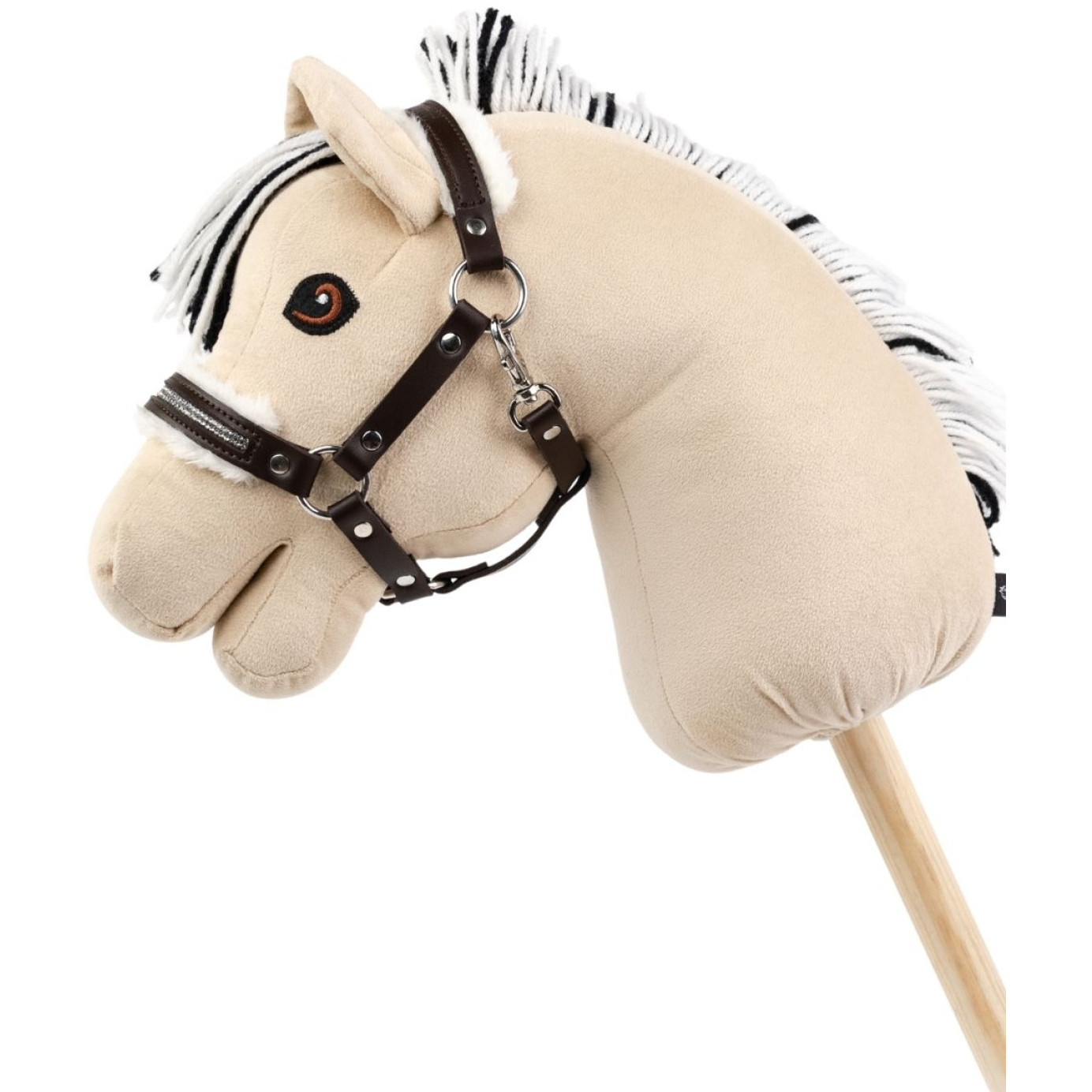 Spielzeughalfter mit Plüsch und Steinen braun Spielzeughalfter mit Plüsch und Steinen braun