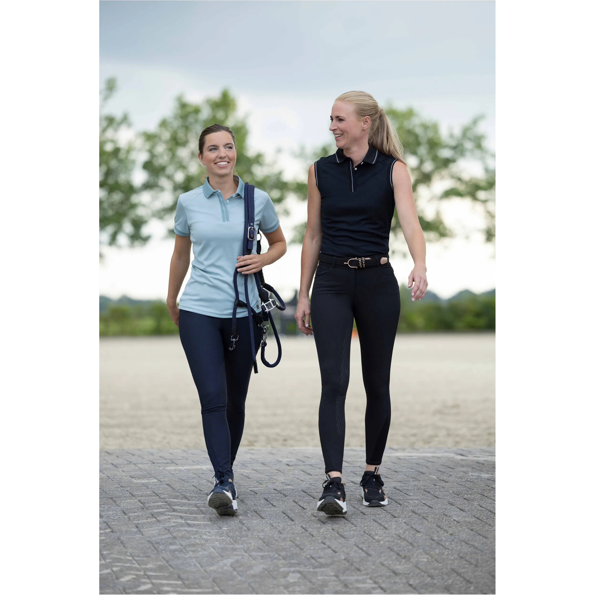 Damen Poloshirt ärmellos CATHERINE schwarz